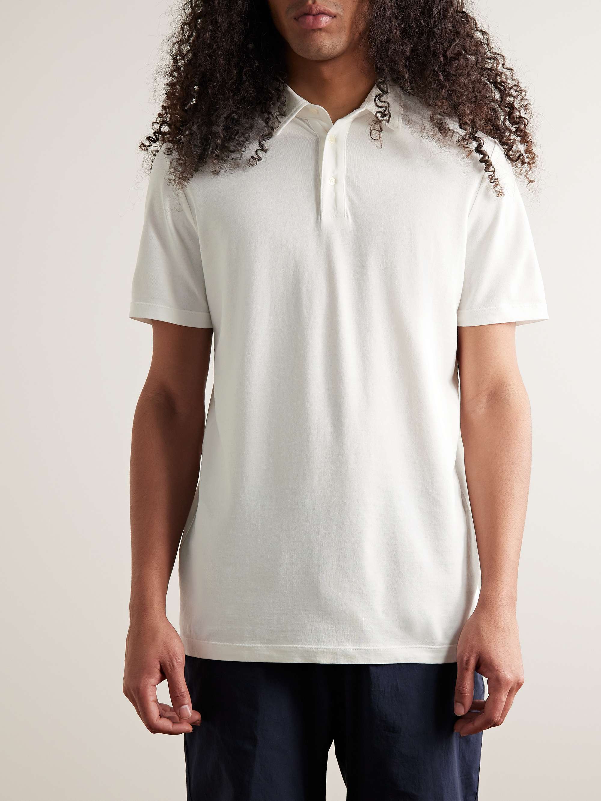 ALTEA Cotton-Jersey Polo Shirt