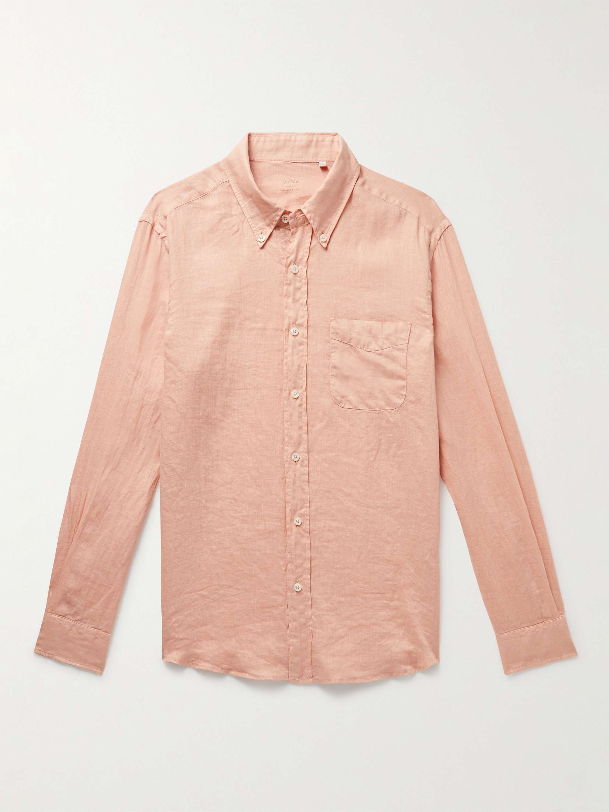 ALTEA Ivy ButtonDown Collar Linen Shirt for Men MR PORTER