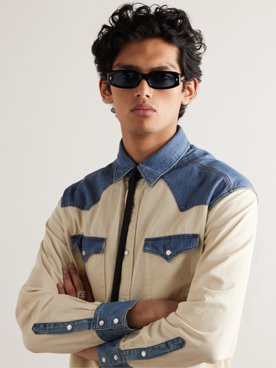 Jacques Marie Mage Umit Benan Hulya OvalFrame Acetate Sunglasses in