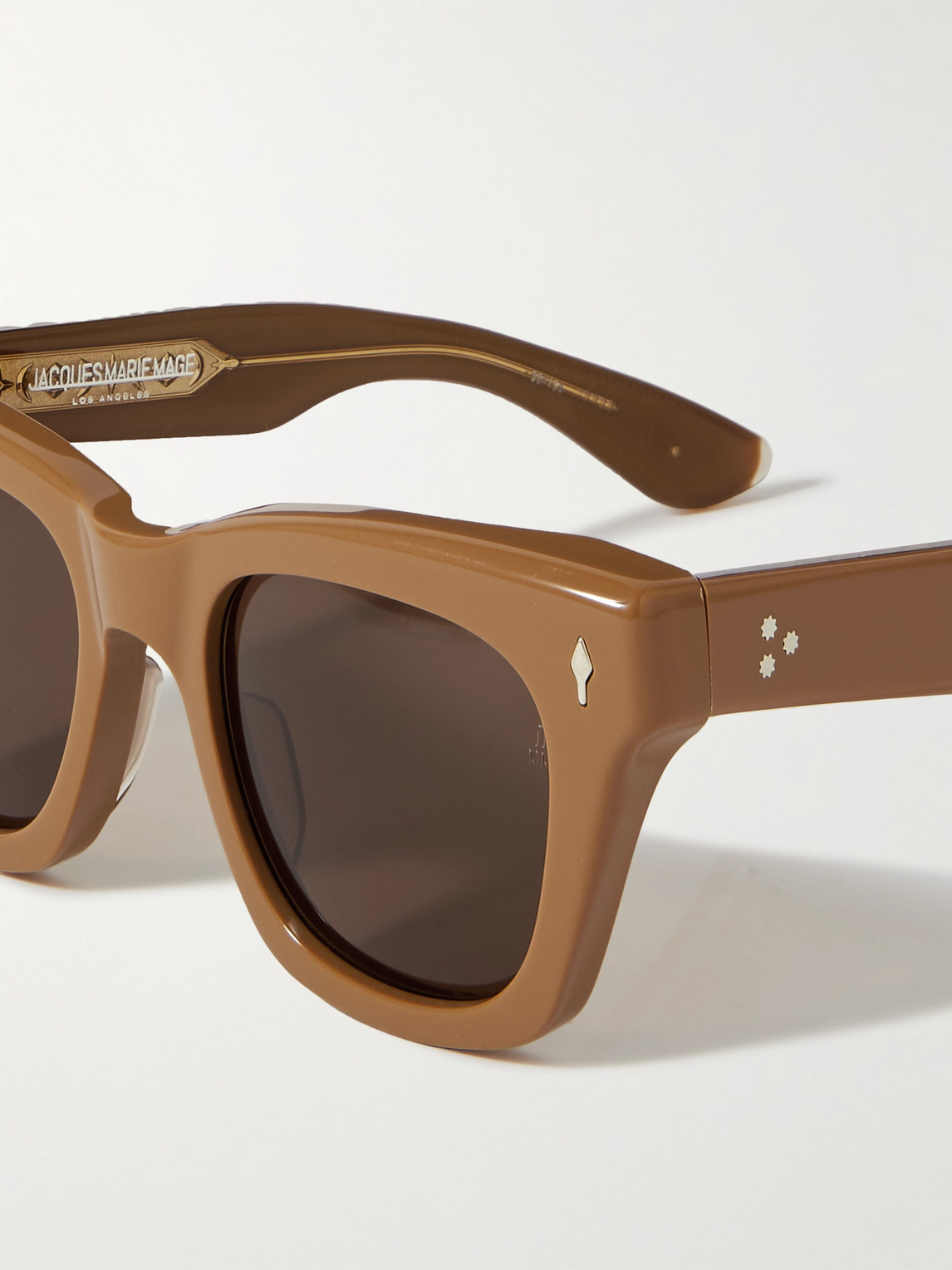 Shop Jacques Marie Mage Umit Benan Dealan Square-frame Acetate Sunglasses In Brown