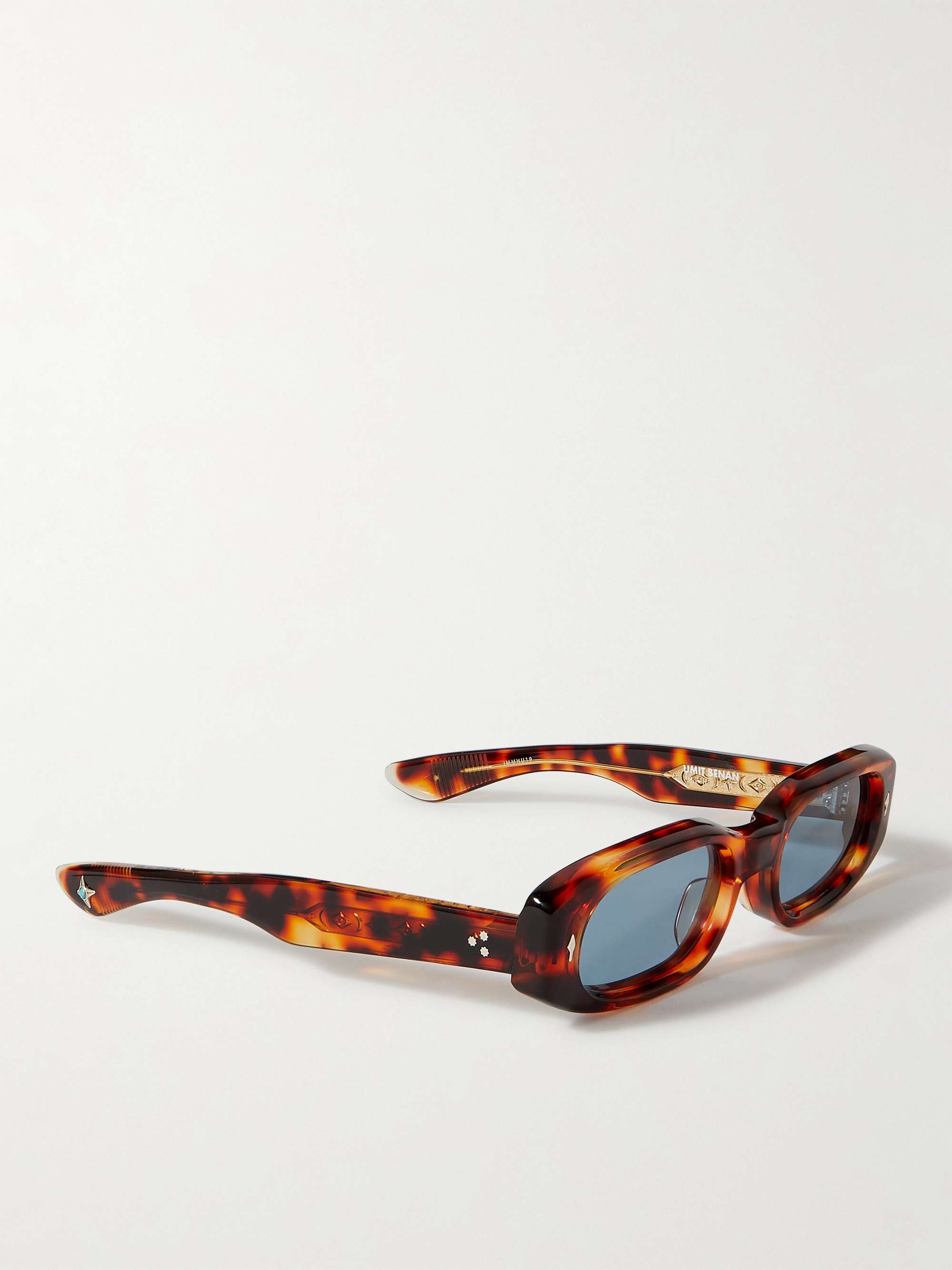 JACQUES MARIE MAGE + Umit Benan Hulya Oval-Frame Tortoiseshell Acetate Sunglasses