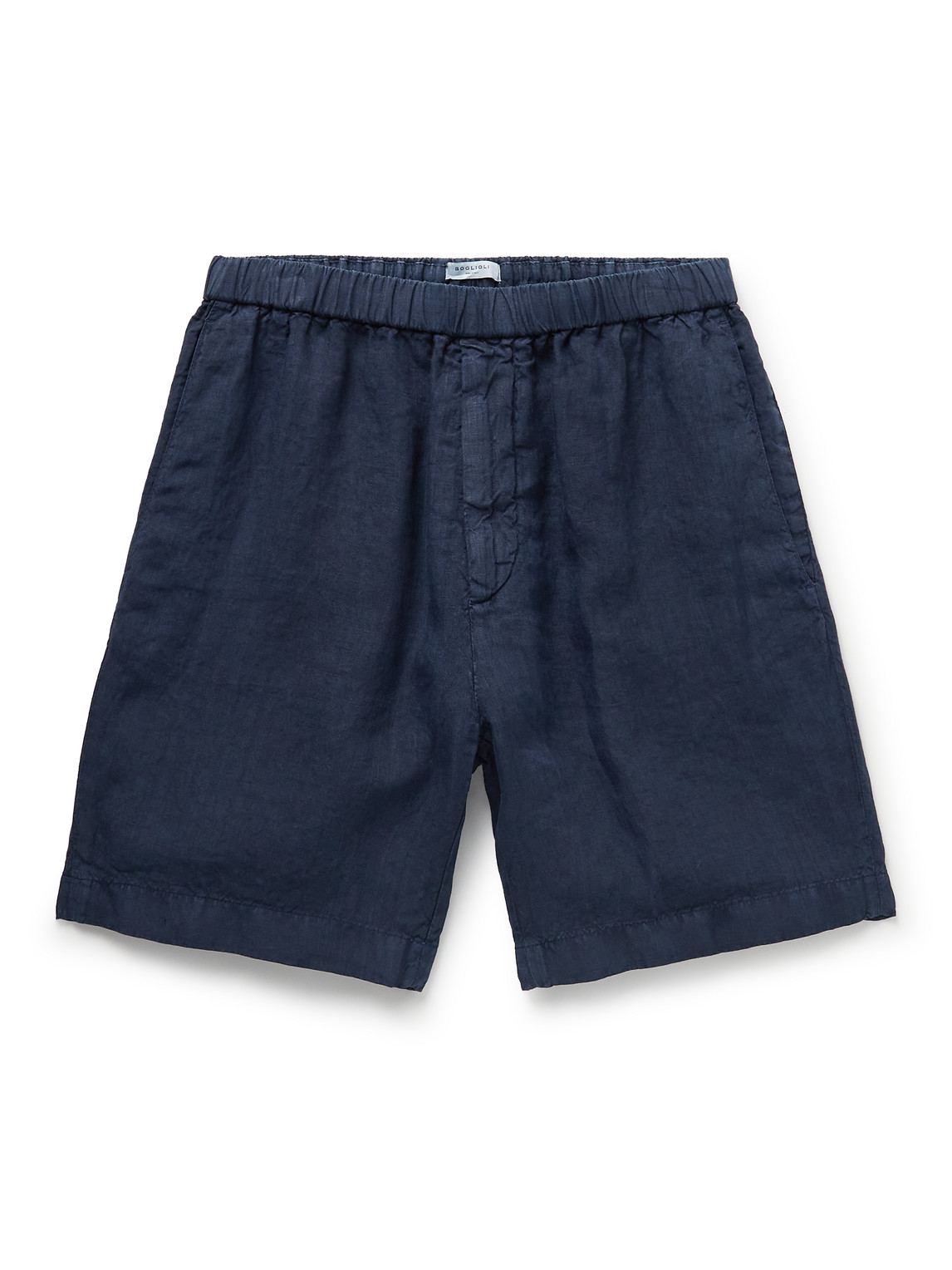 Straight-Leg Linen Shorts