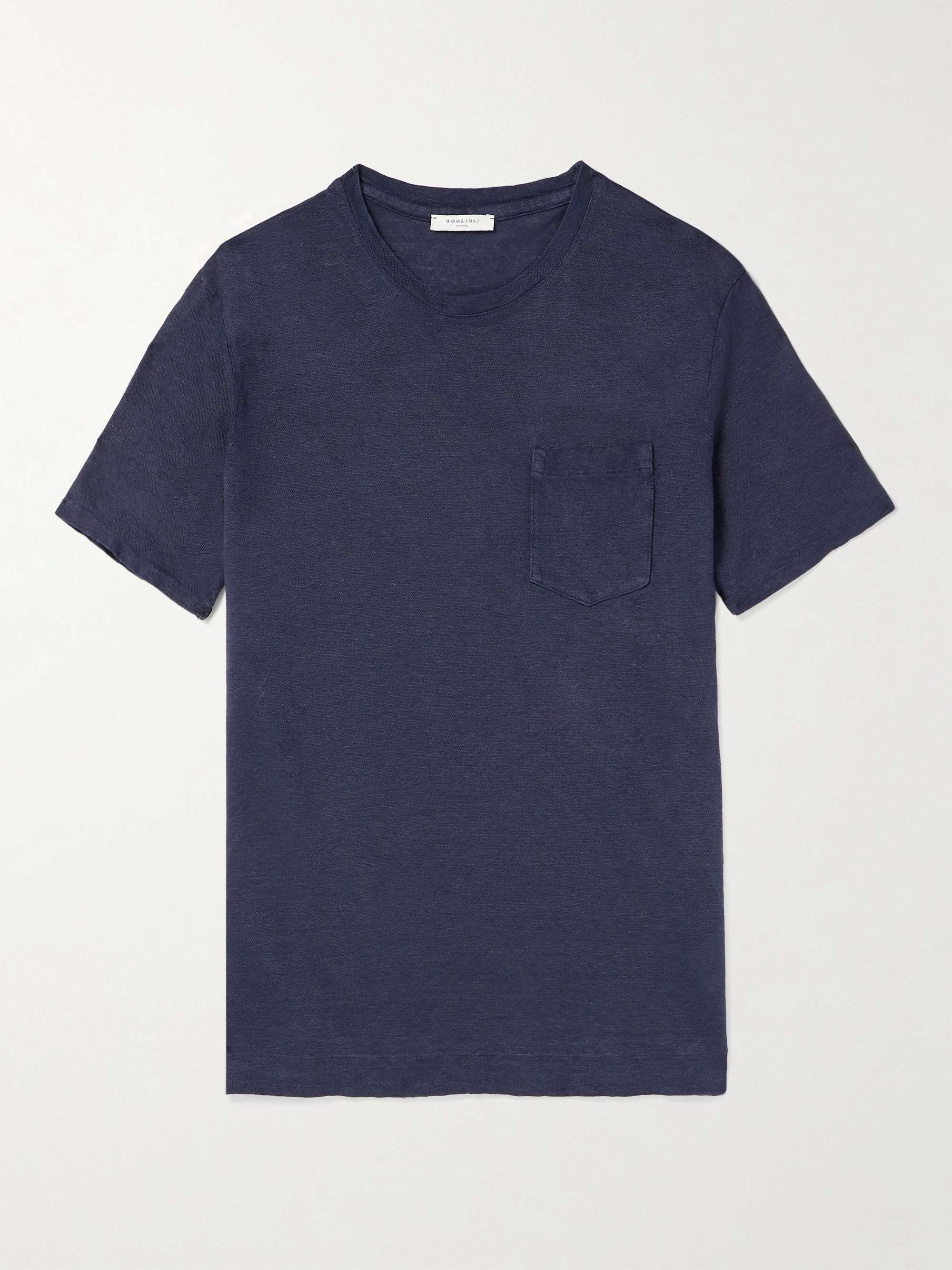 BOGLIOLI Garment-Dyed Linen T-Shirt for Men | MR PORTER