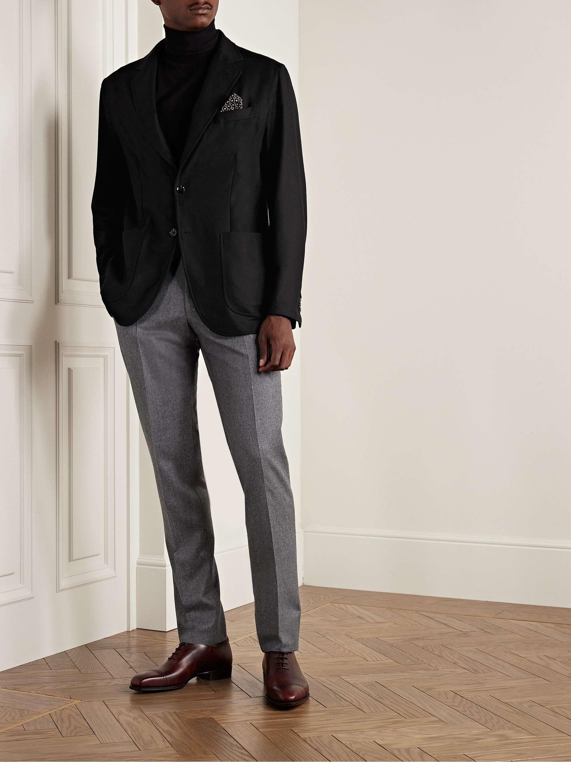 BRIONI Unstructured Virgin Wool-Flannel Blazer for Men | MR PORTER