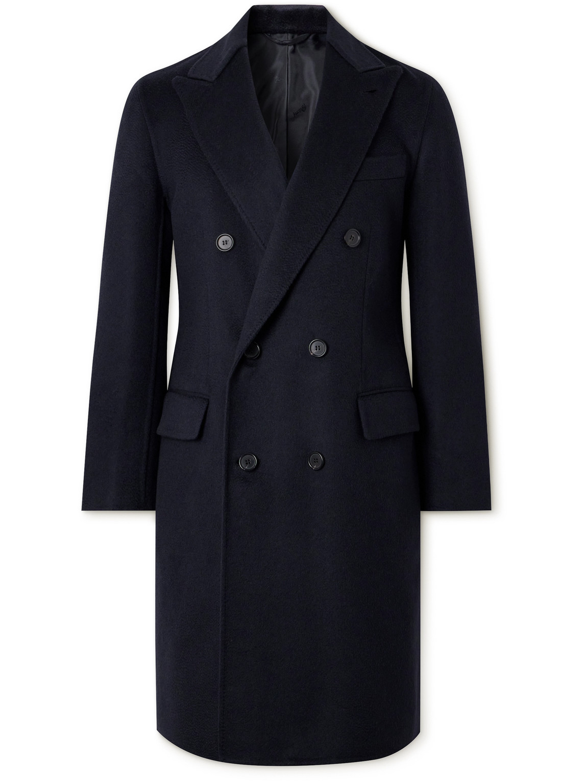 Brioni Double-Breasted Cashmere Coat