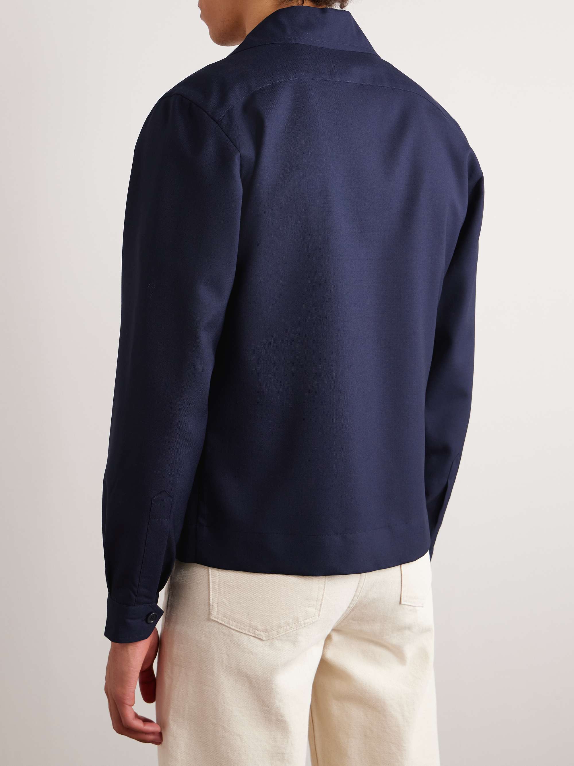 DE PETRILLO Wool-Twill Overshirt