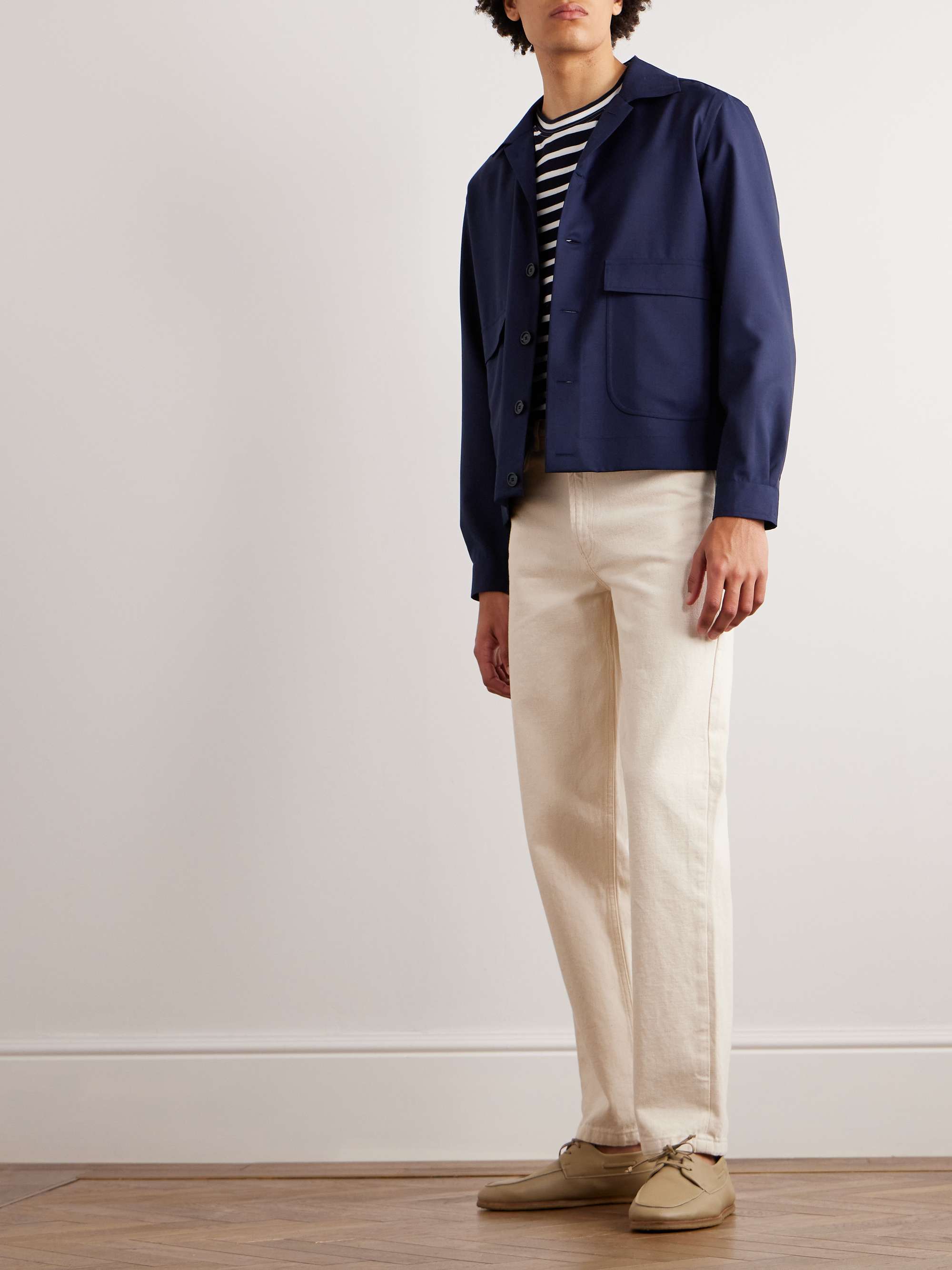 DE PETRILLO Wool-Twill Overshirt