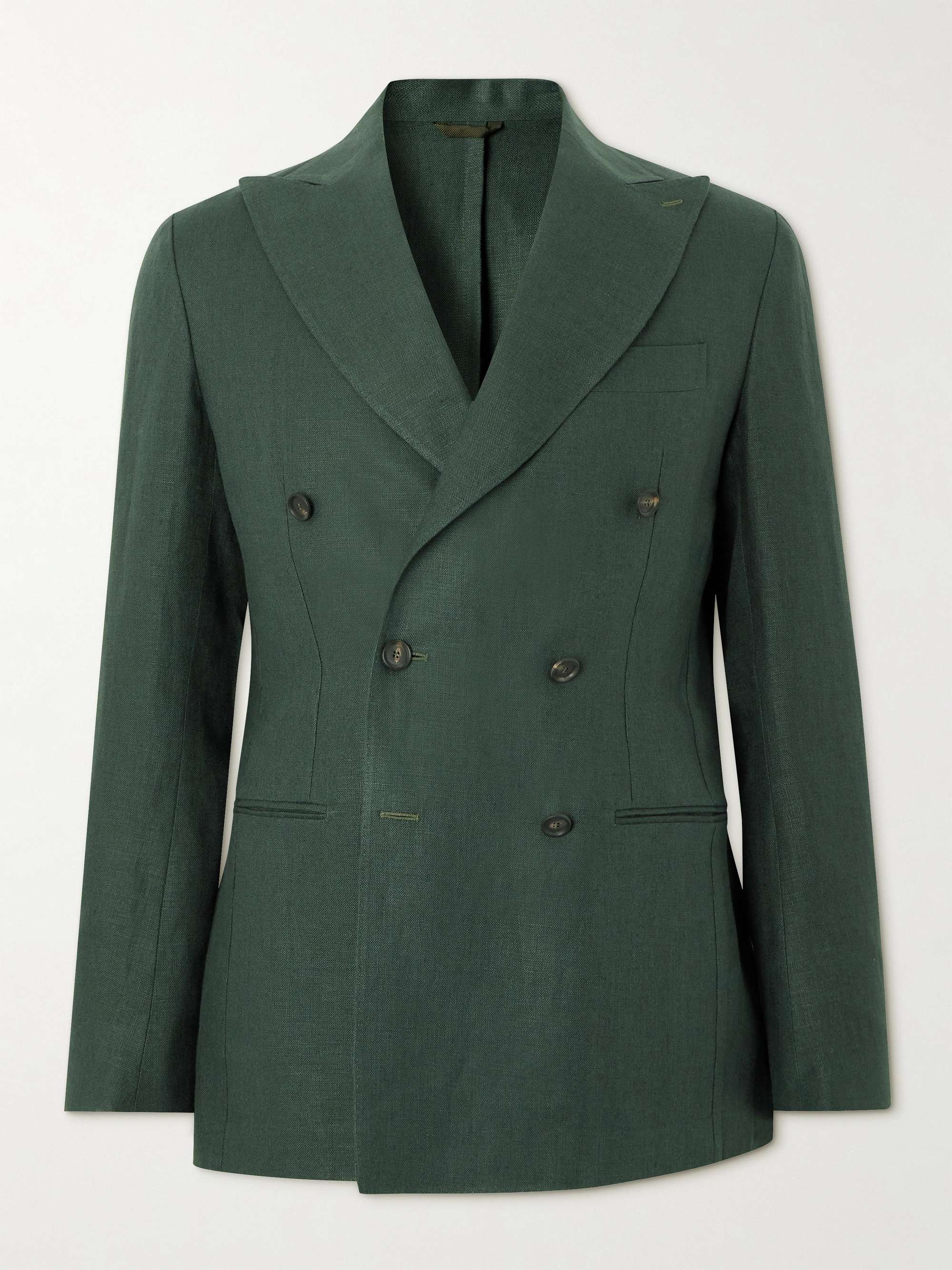 Mens green shop double breasted blazer