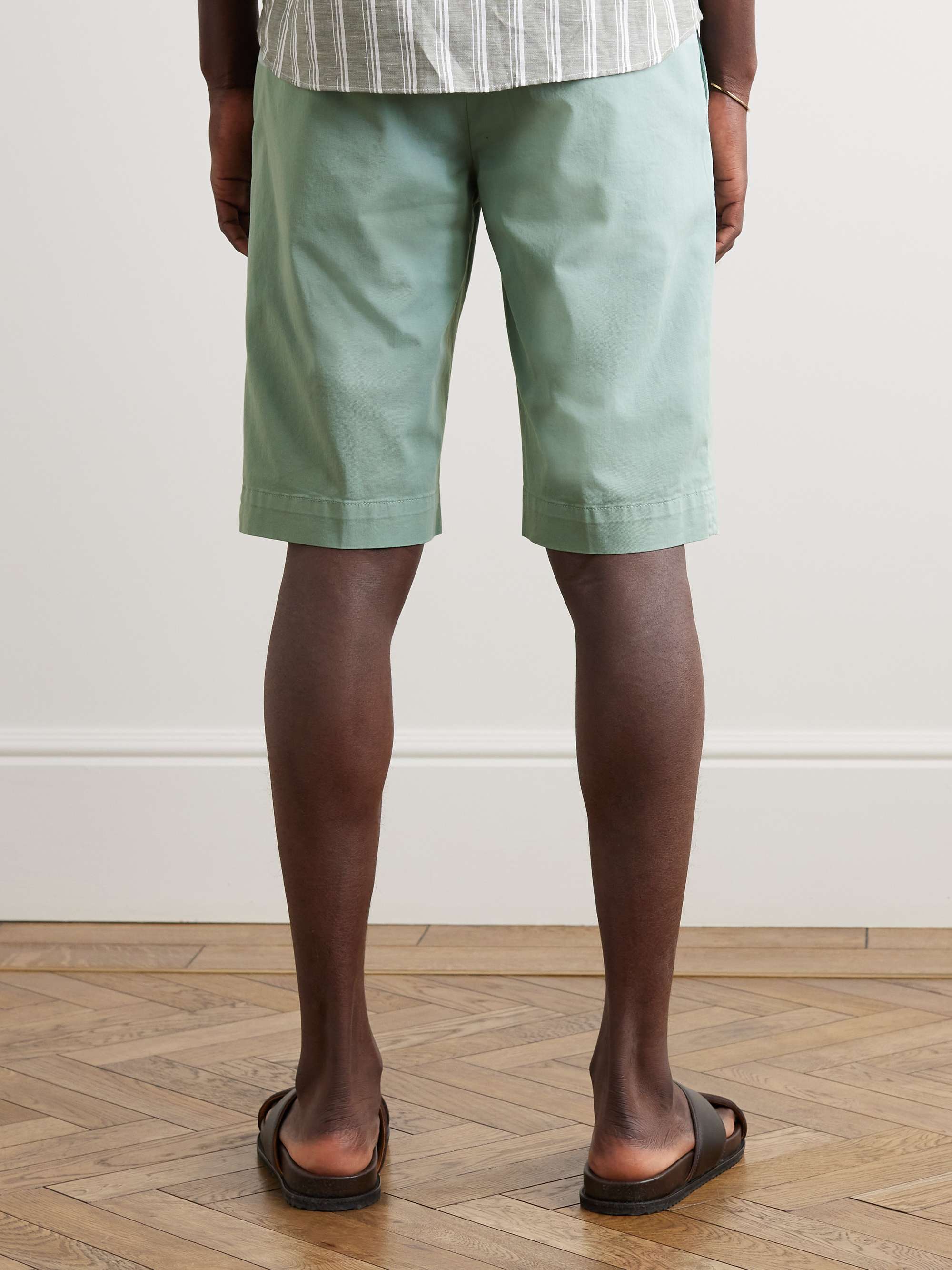 CANALI Stretch Cotton-Twill Bermuda Shorts