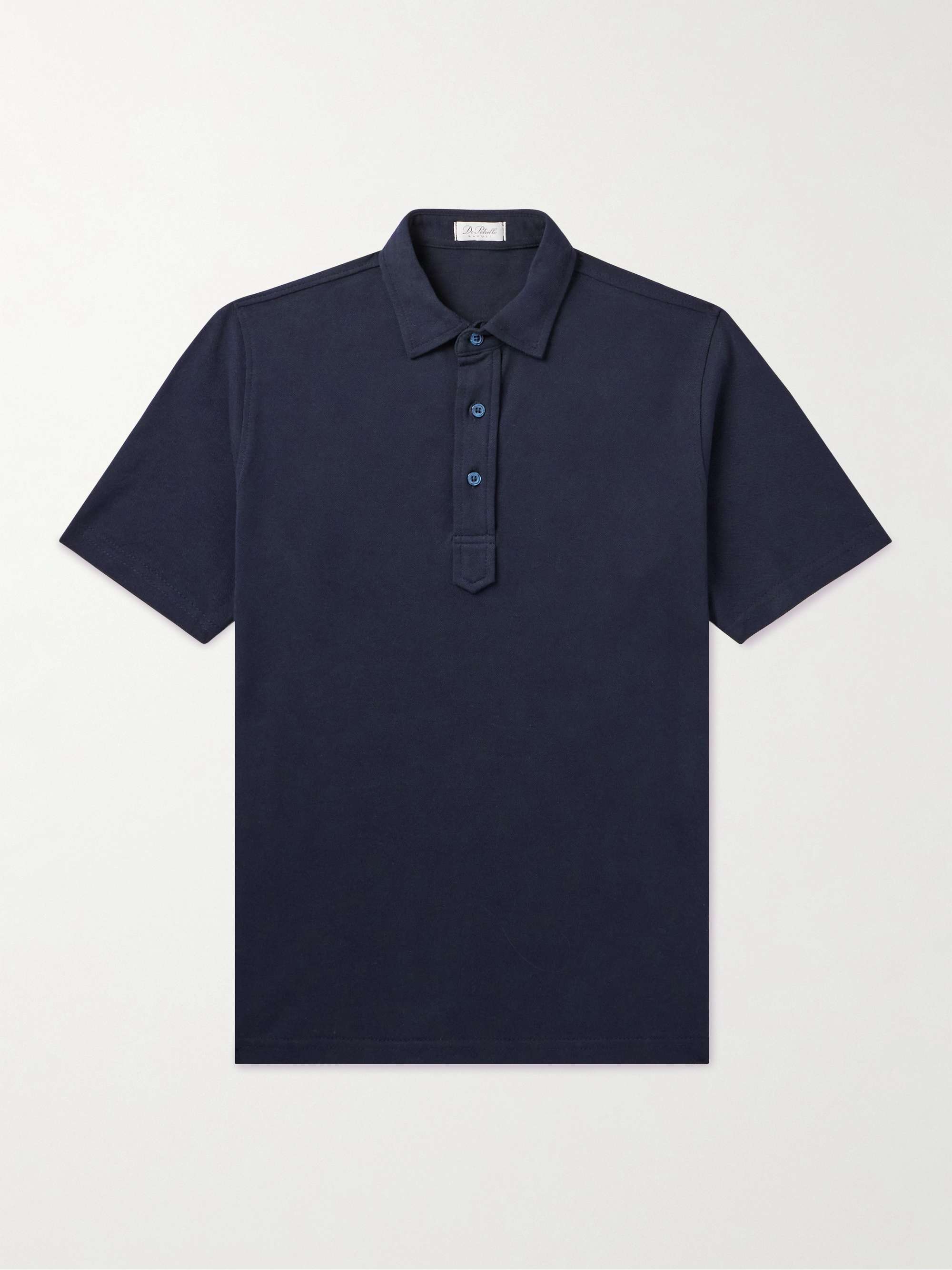 DE PETRILLO Slim-Fit Cotton-Piqué Polo Shirt for Men | MR PORTER