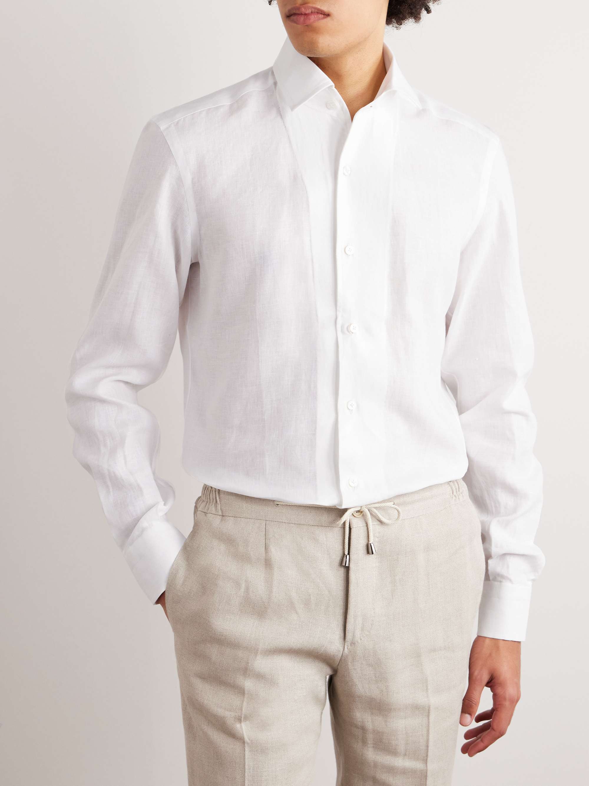 DE PETRILLO Linen Shirt for Men | MR PORTER