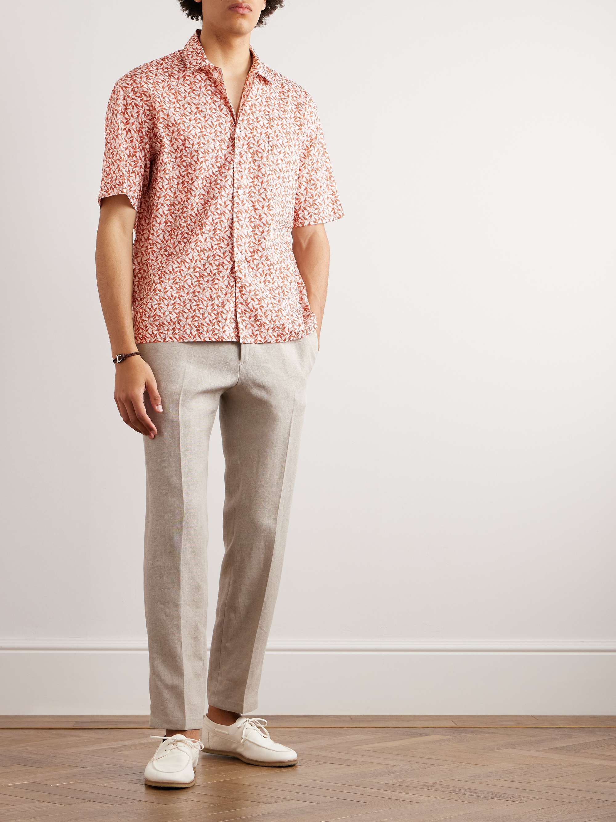 DE PETRILLO Printed Cotton Shirt