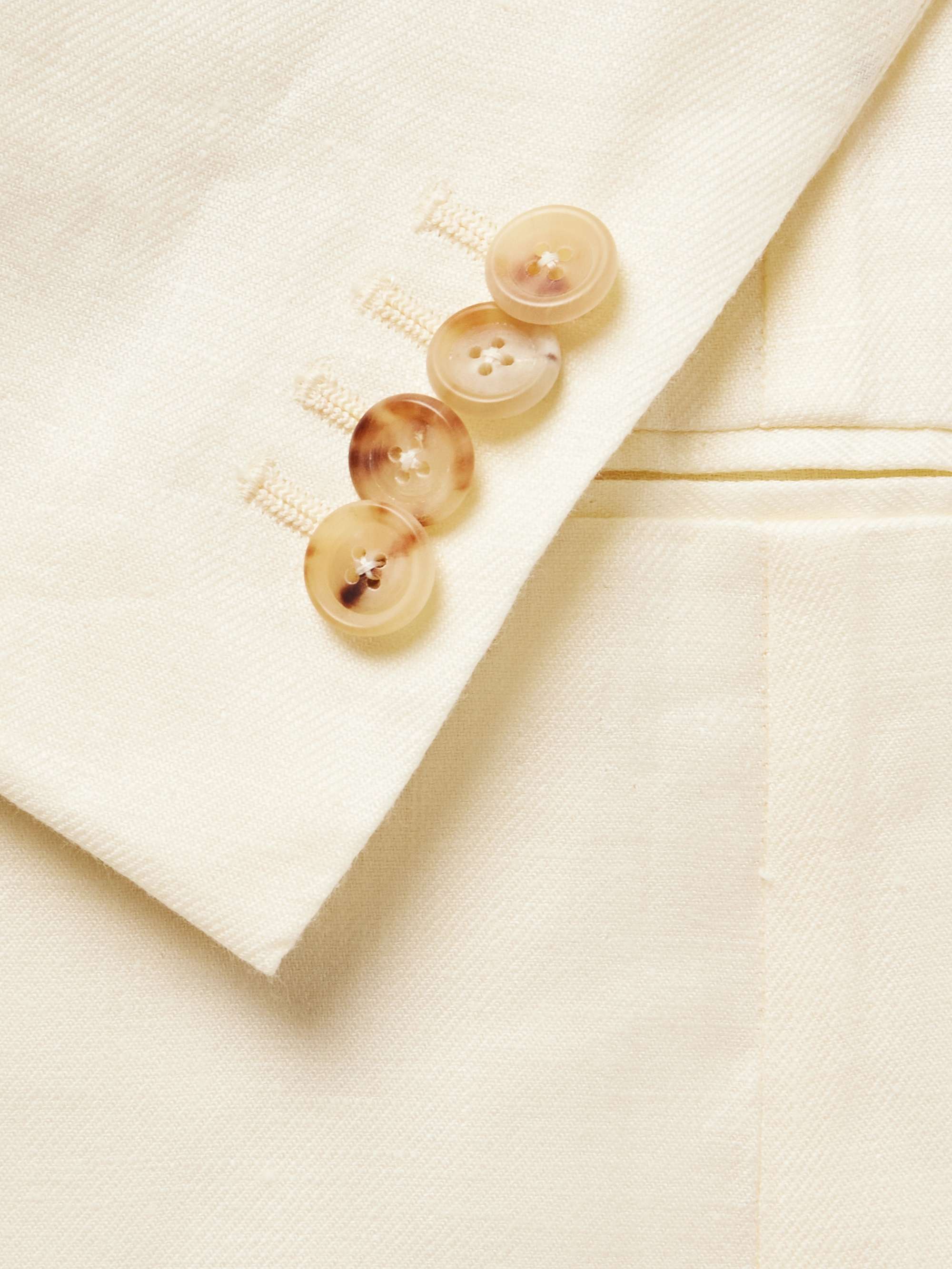 DE PETRILLO Linen Suit Blazer