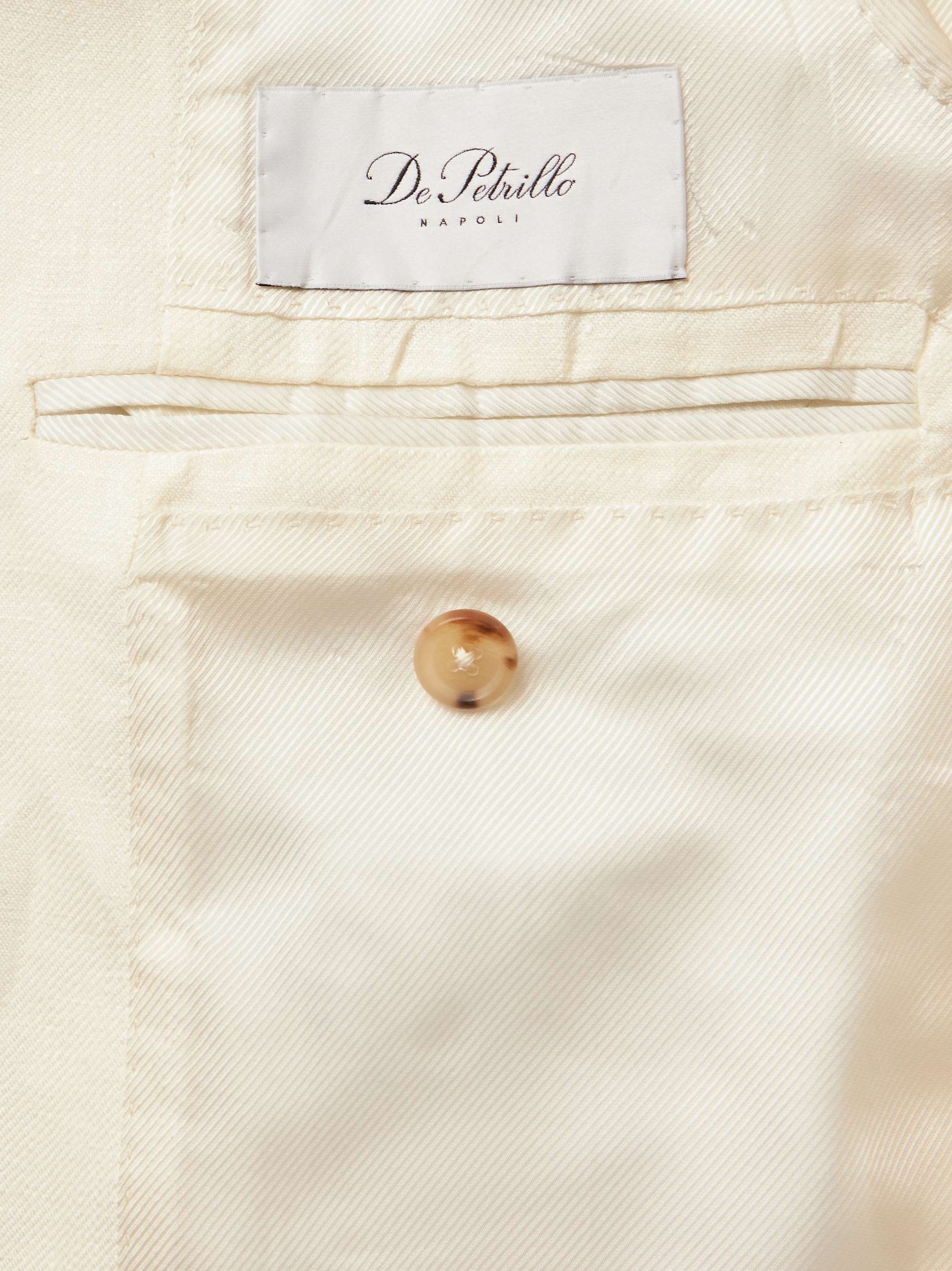 DE PETRILLO Linen Suit Blazer