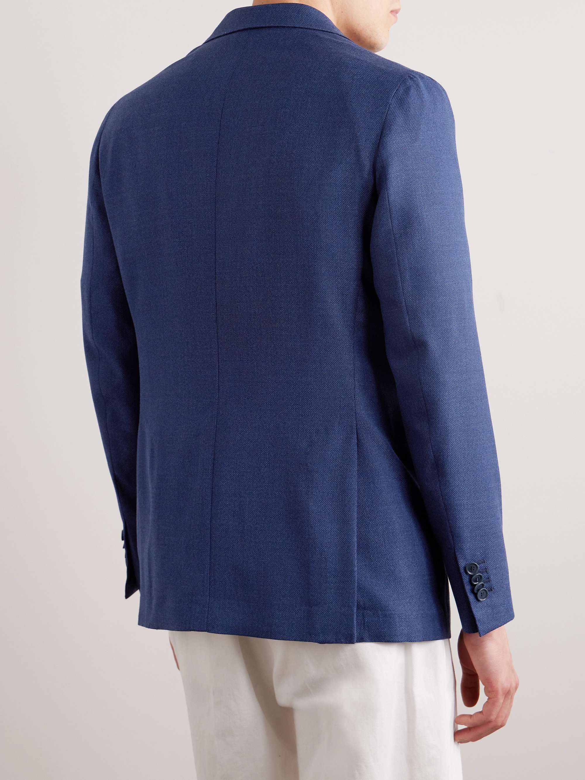 DE PETRILLO Wool-Hopsack Blazer