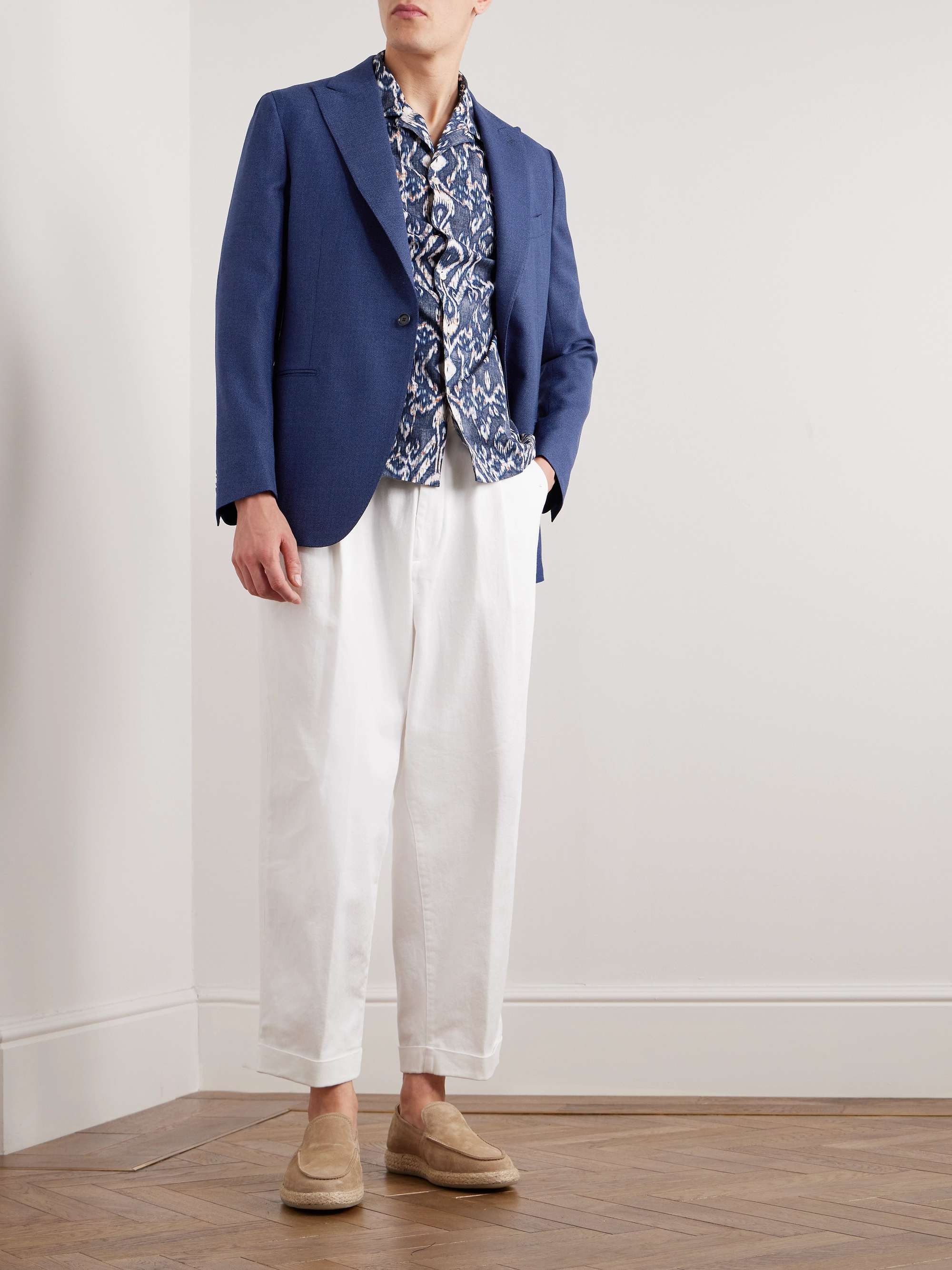 DE PETRILLO Wool-Hopsack Blazer