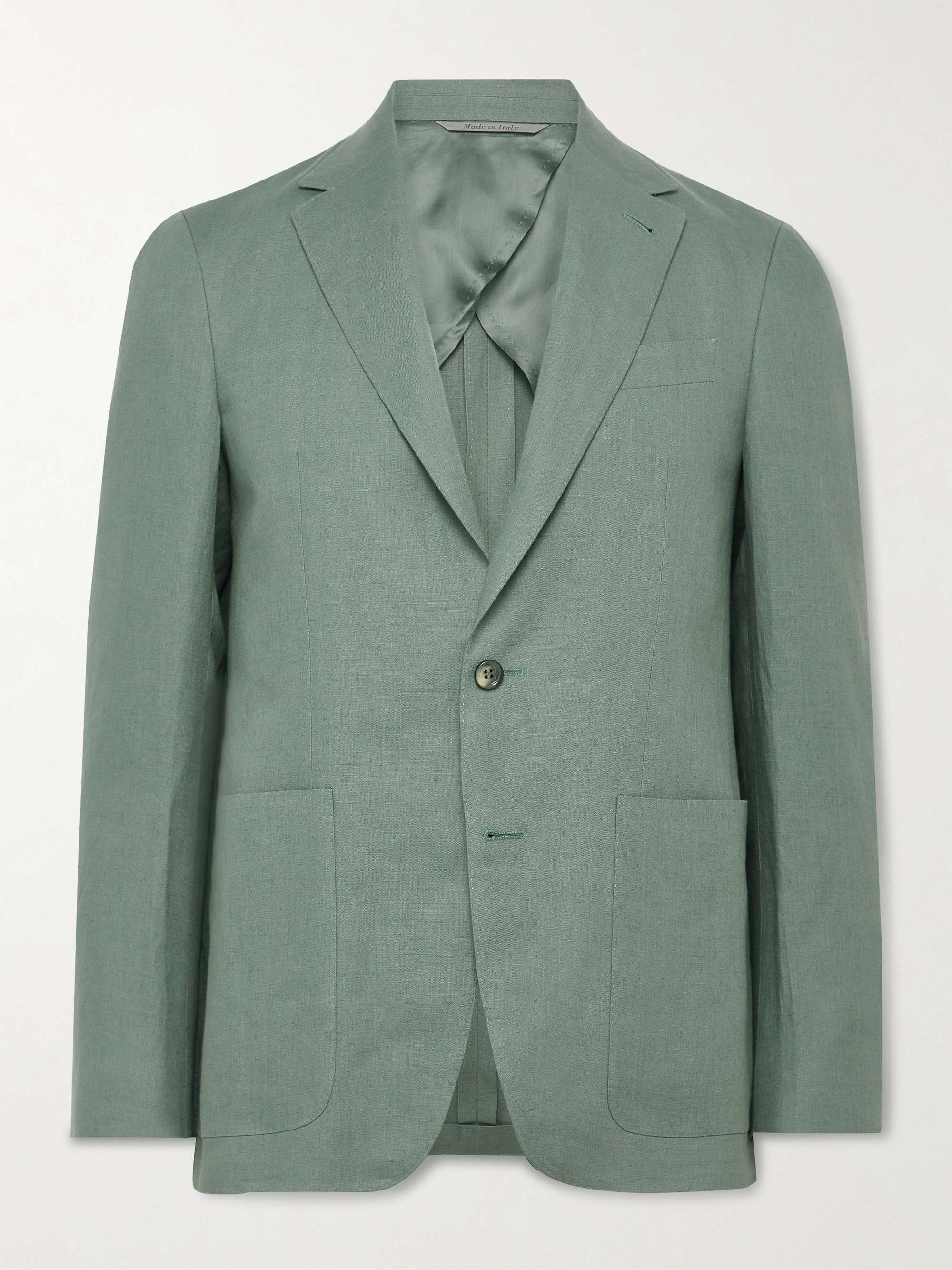 CANALI Linen Suit Jacket for Men | MR PORTER