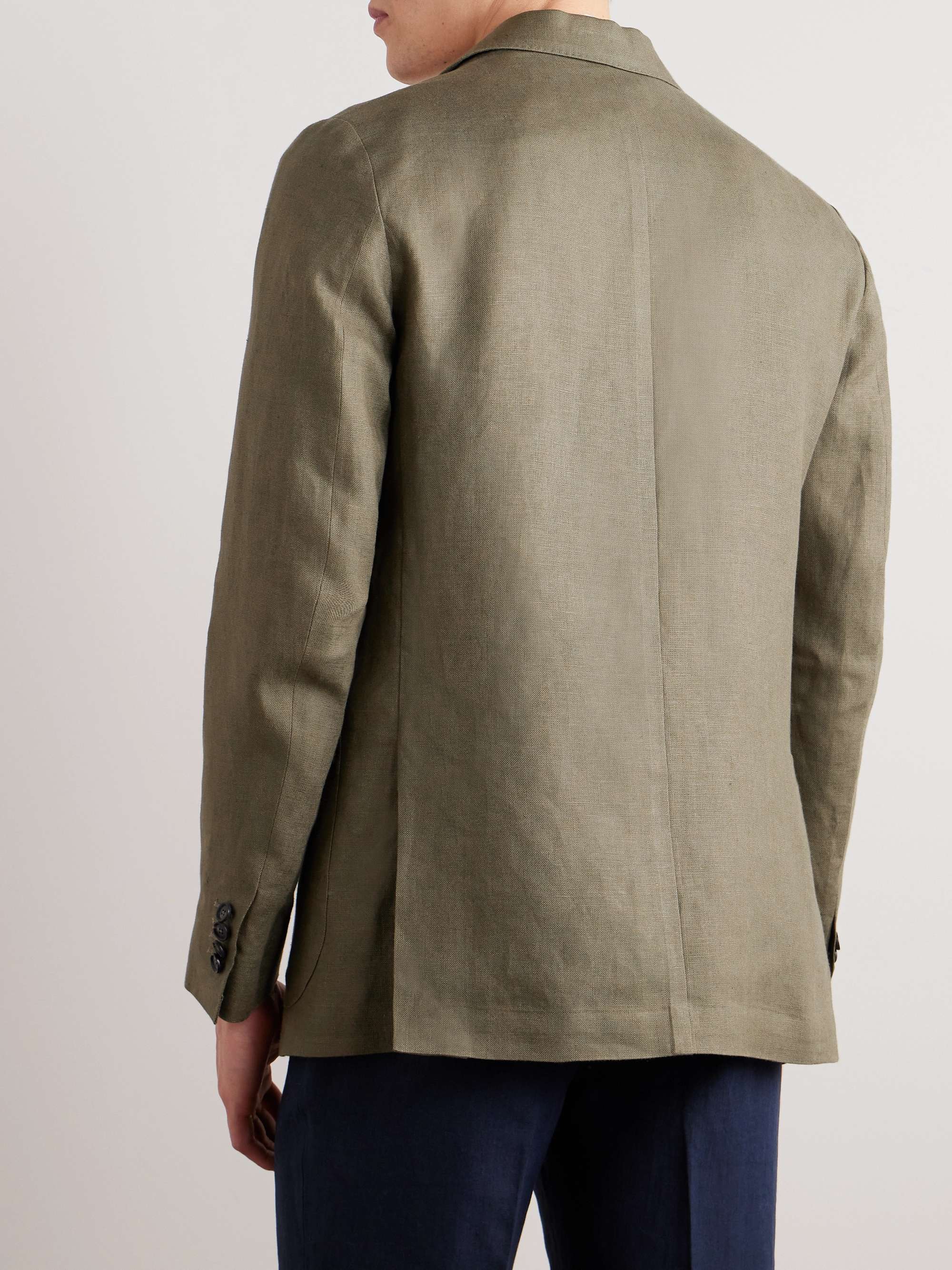 DE PETRILLO Linen Blazer for Men | MR PORTER