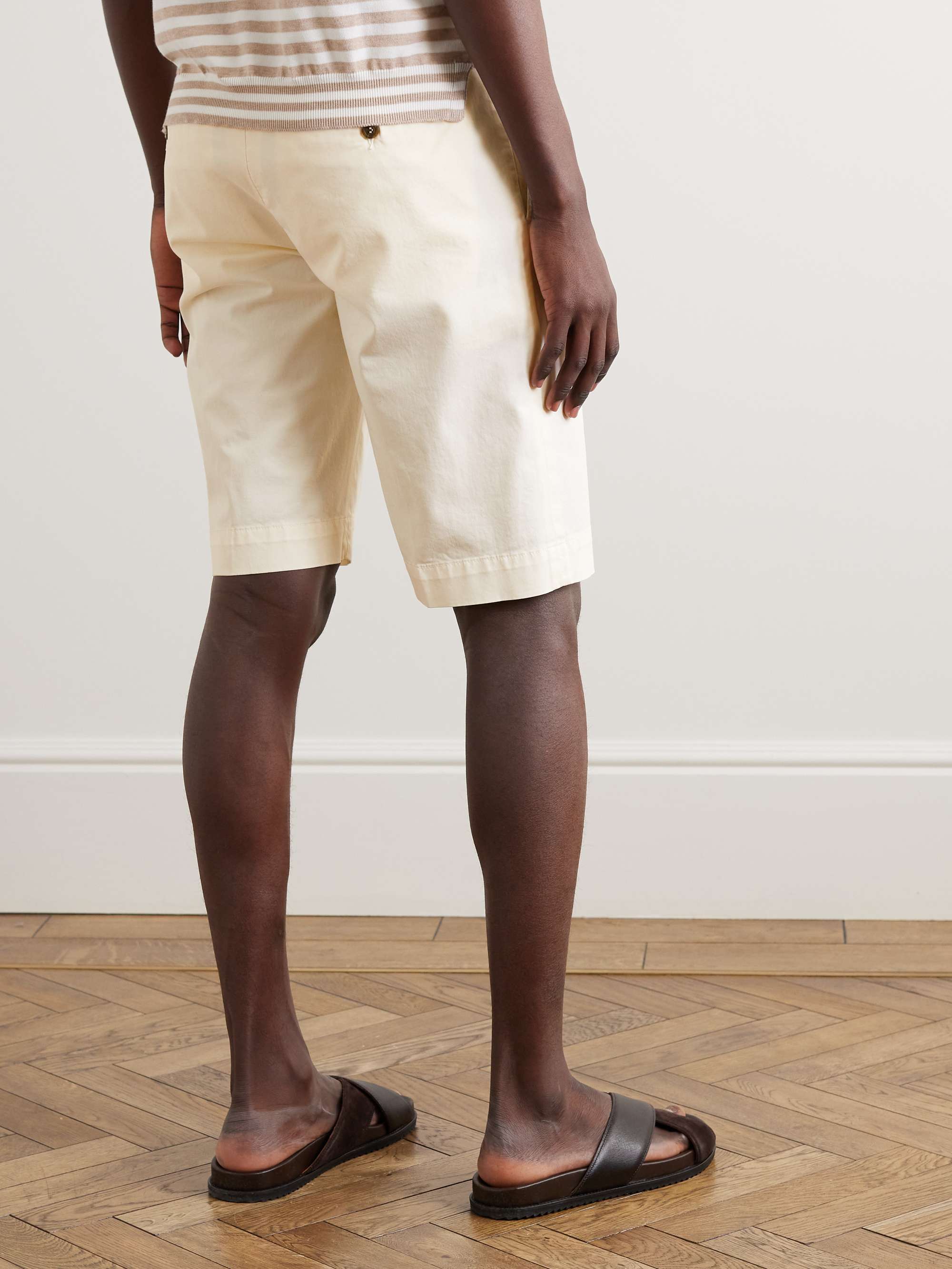 CANALI Stretch Cotton-Twill Bermuda Shorts