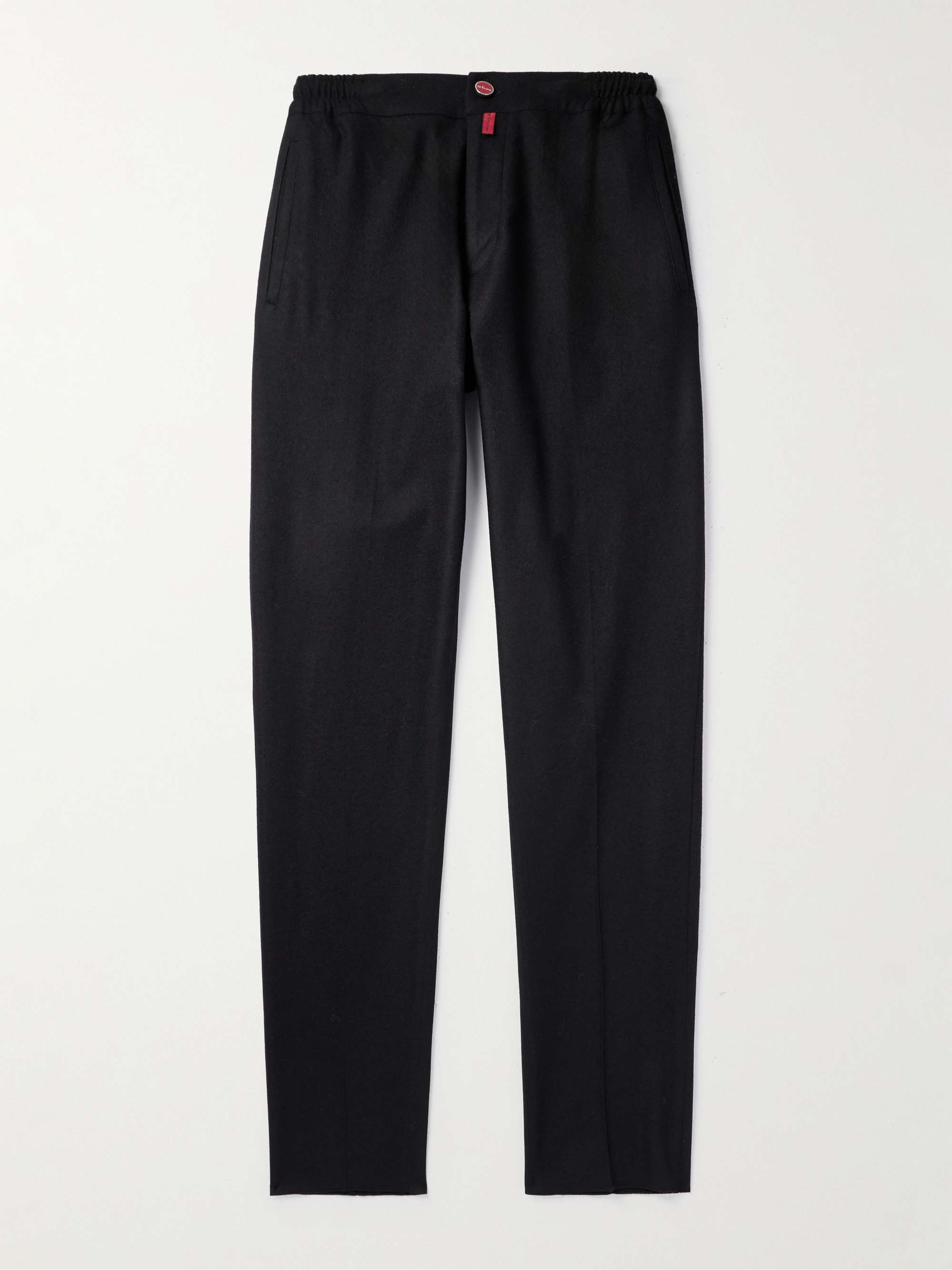 Costumein drawstring virgin wool trousers - Green