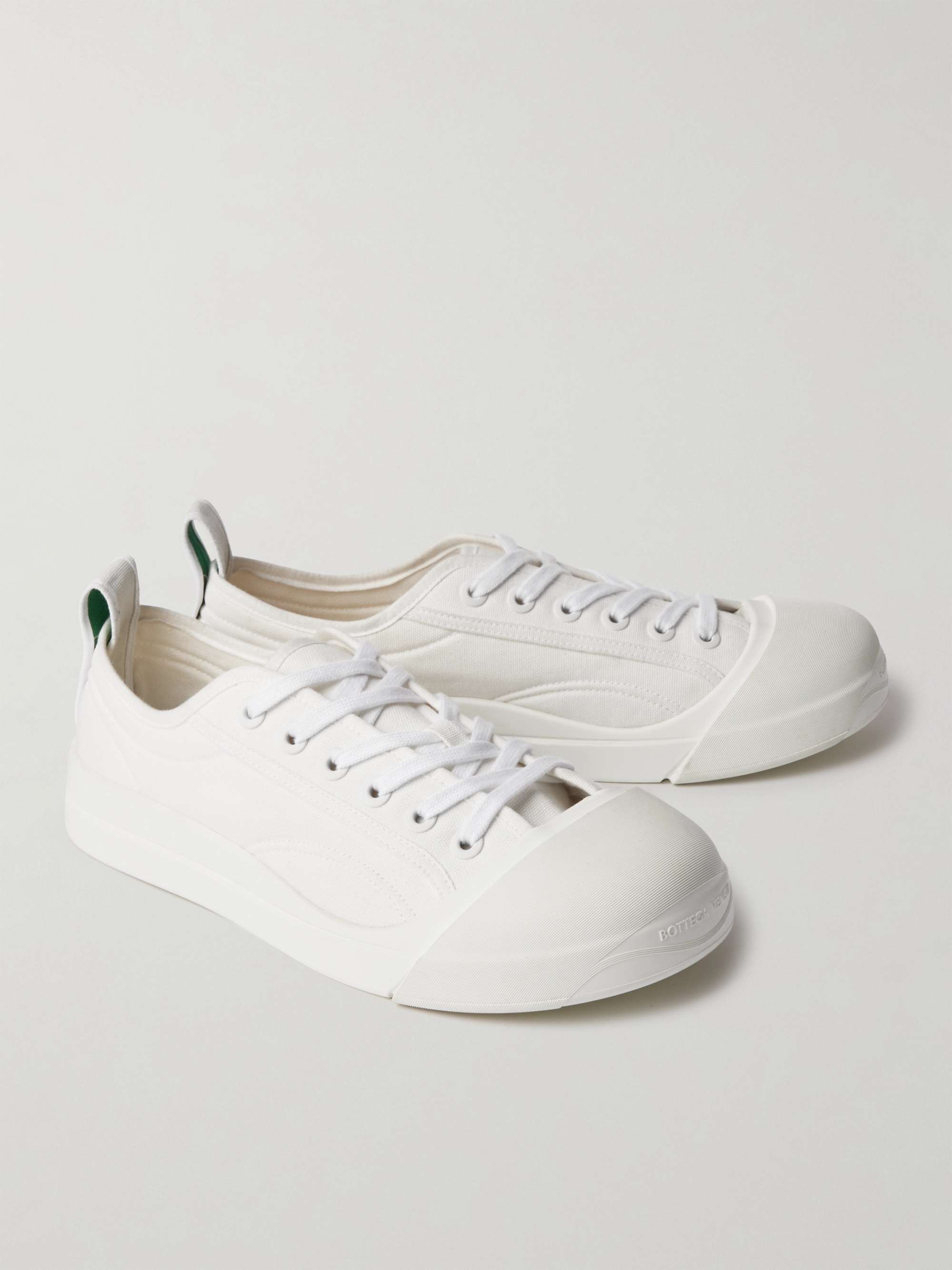 BOTTEGA VENETA Rubber-Trimmed Canvas Sneakers