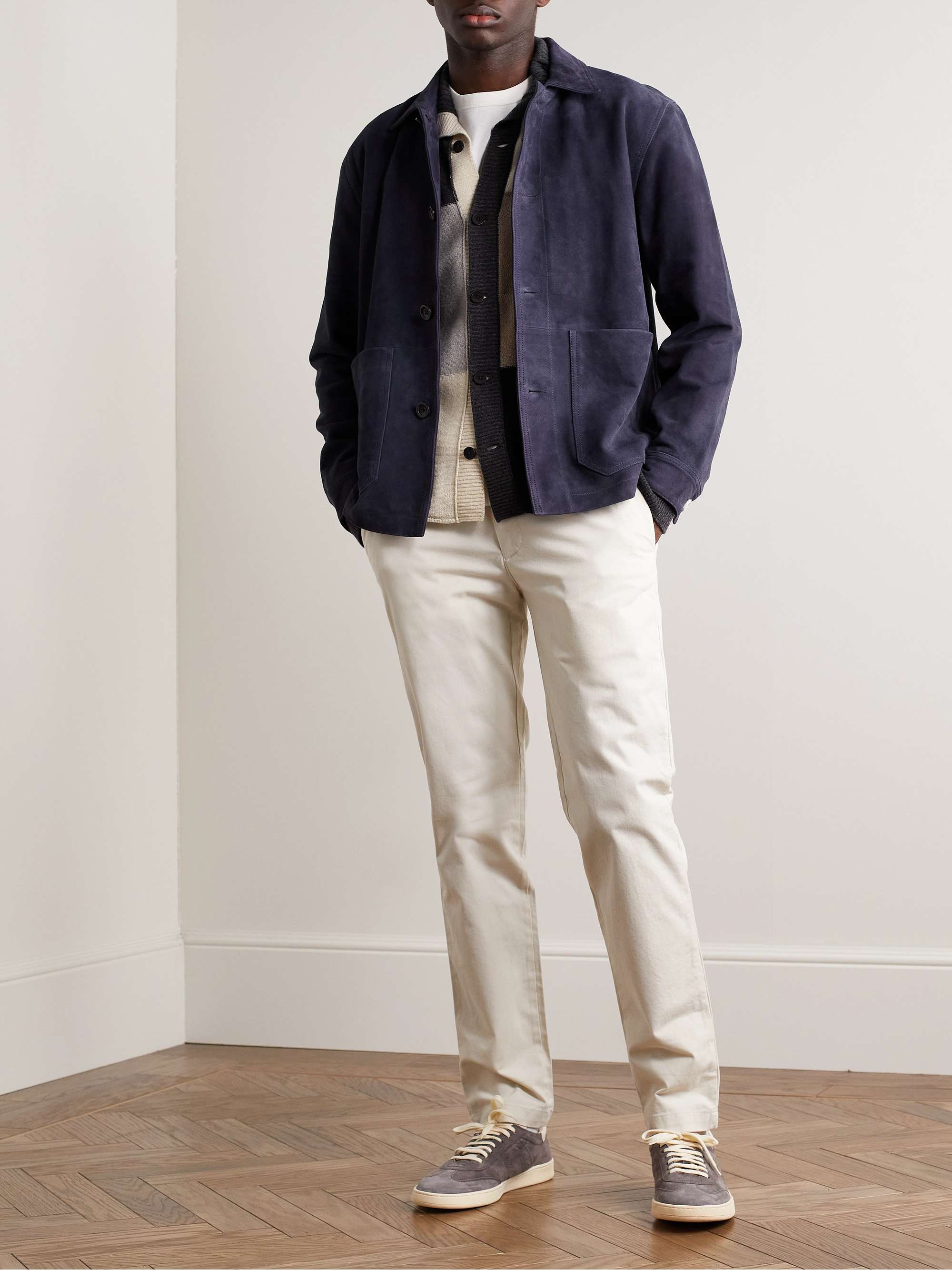 CLUB MONACO Suede Chore Jacket for Men | MR PORTER