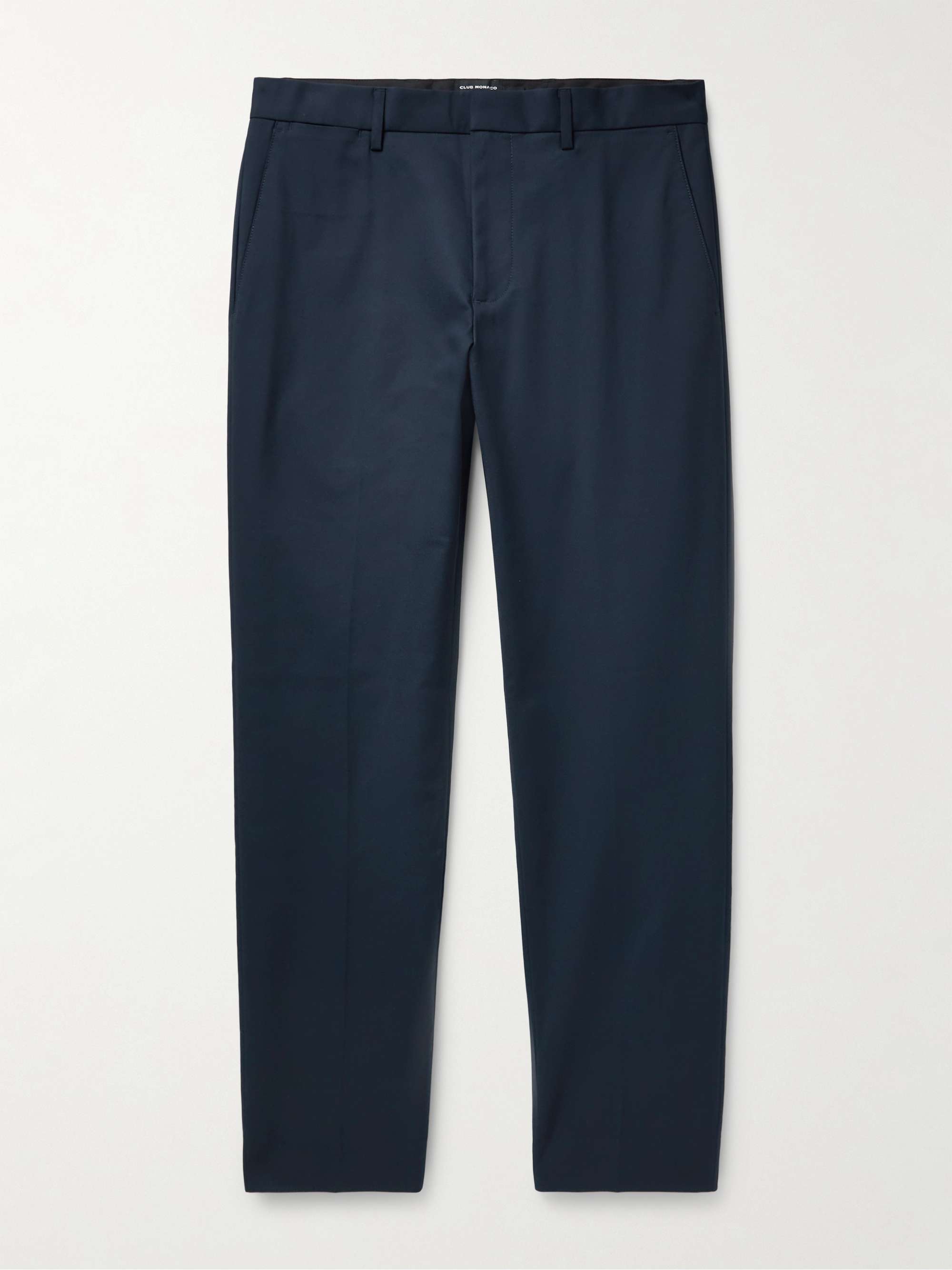 CLUB MONACO Slim-Fit Cotton-Blend Poplin Trousers