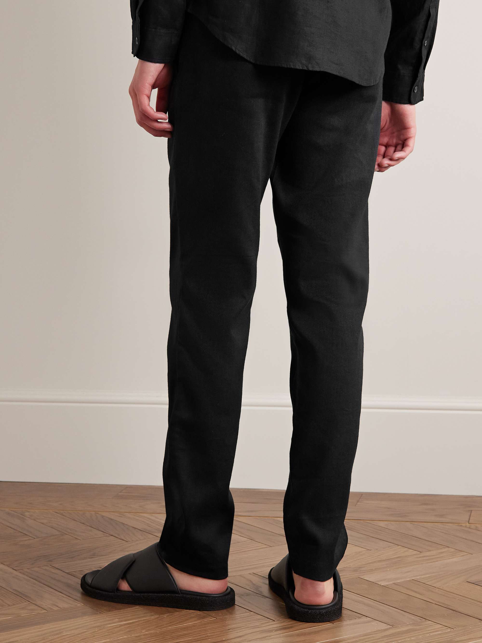 CLUB MONACO Connor Slim-Fit Linen-Blend Trousers for Men | MR PORTER