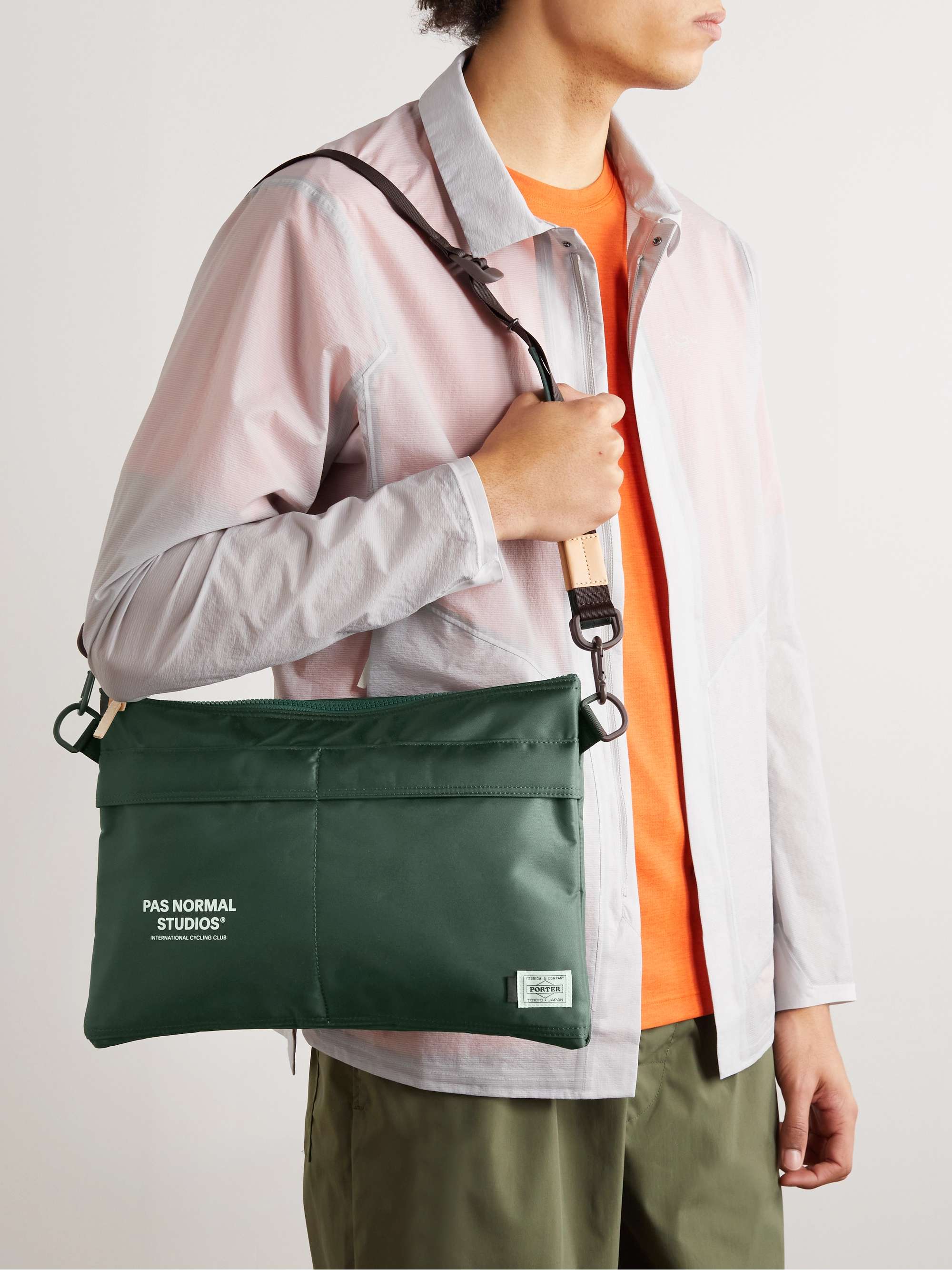 PAS NORMAL STUDIOS + Porter-Yoshida & Co Logo-Print Shell Cycling Messenger Bag