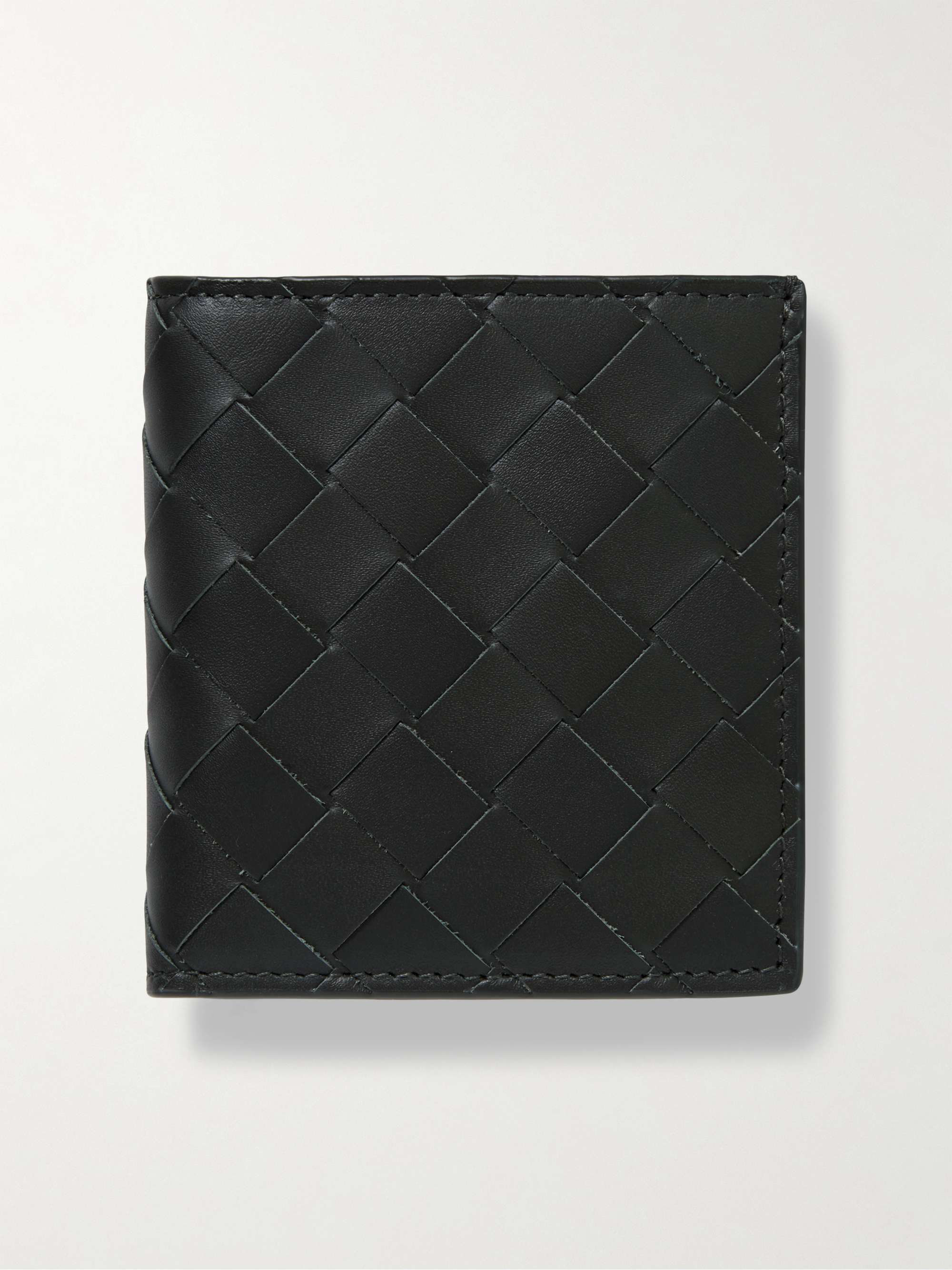 BOTTEGA VENETA イントレチャートレザー 二つ折り財布 | ミスターポーター