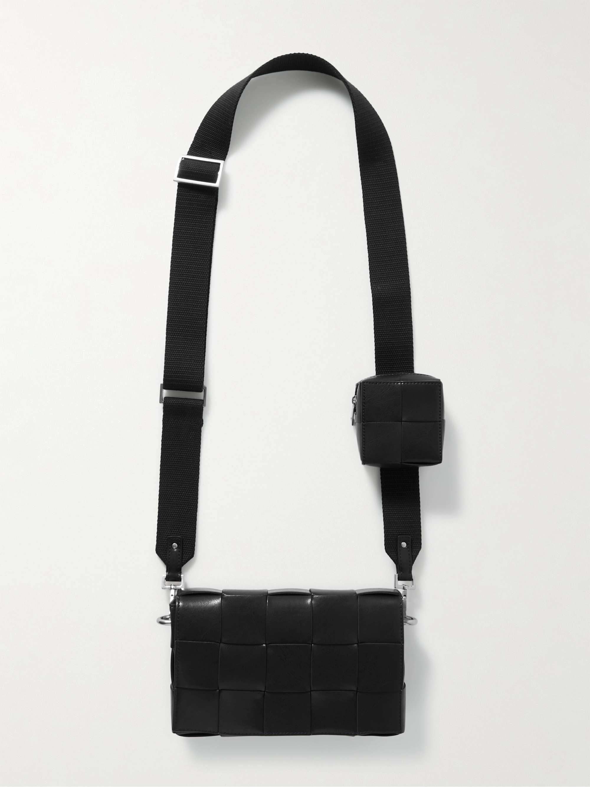 BOTTEGA VENETA Cassette Intrecciato Leather Messenger Bag | MR PORTER