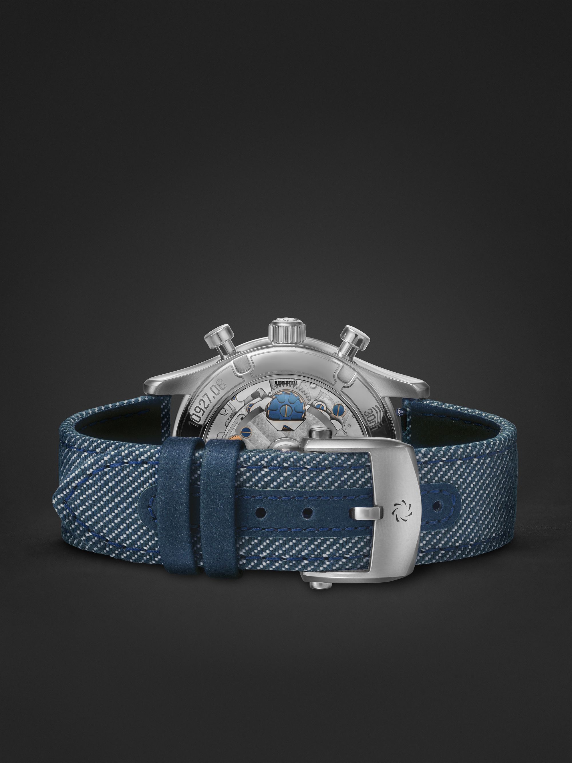 CARL F. BUCHERER Manero Flyback Chronograph Automatic 40mm, Steel and Canvas Watch, Ref. No. 00.10927.08.13.03