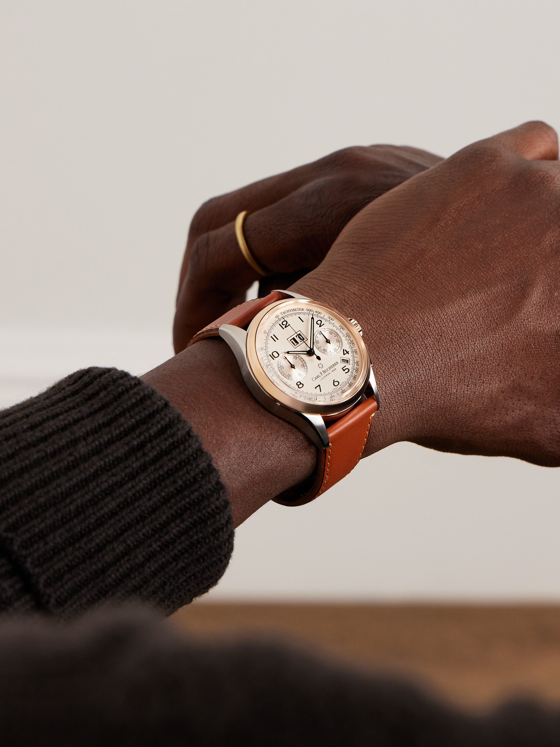 Heritage BiCompax Annual Limited Edition Automatic Chronograph 18-Karat Rose Gold and Stainless Steel Watch, Ref. 00.10803.07.42.01 — 2