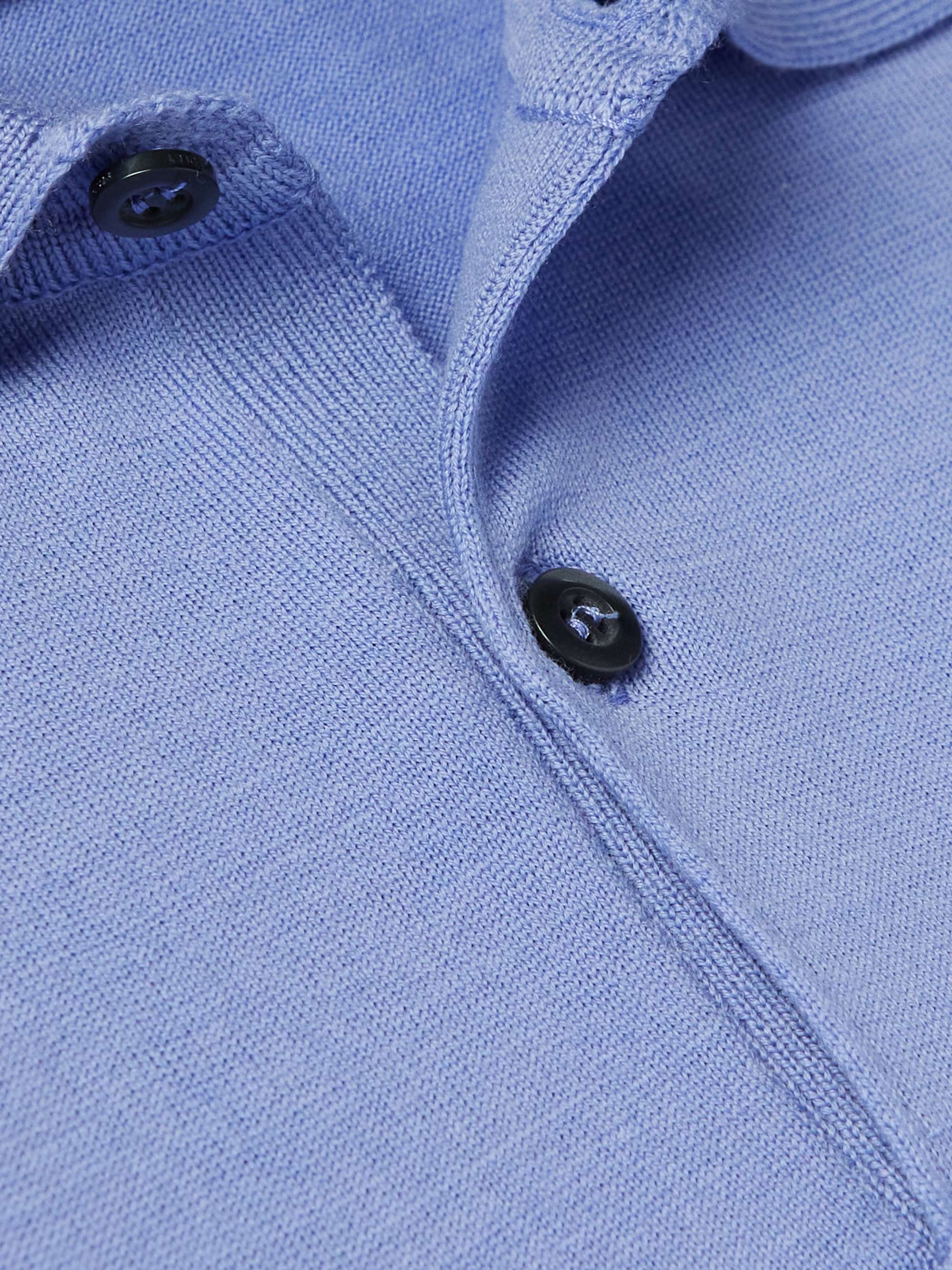 JOHN SMEDLEY Payton Slim-Fit Merino Wool Polo Shirt