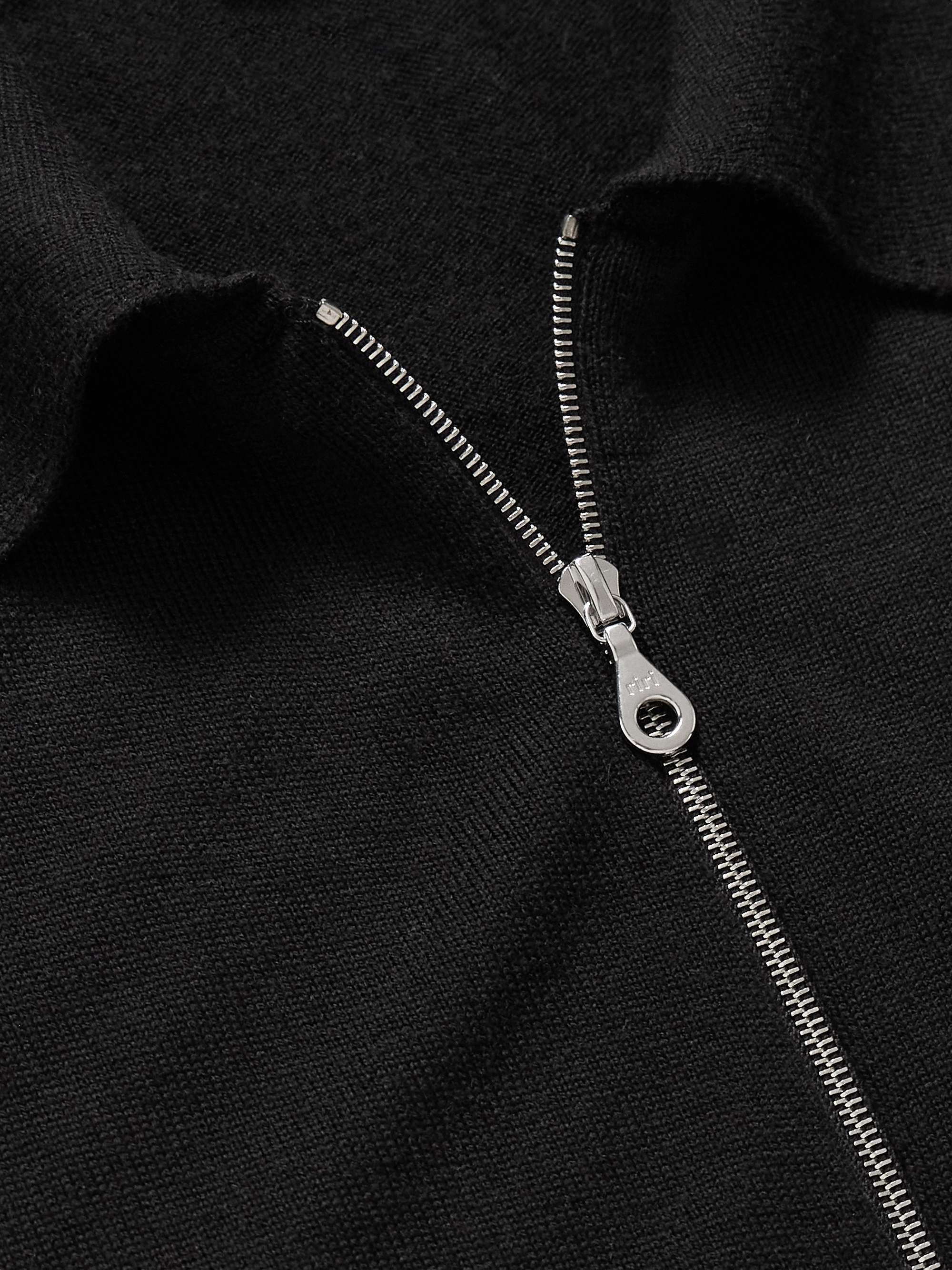 JOHN SMEDLEY Alston Slim-Fit Merino Wool Zip-Up Cardigan