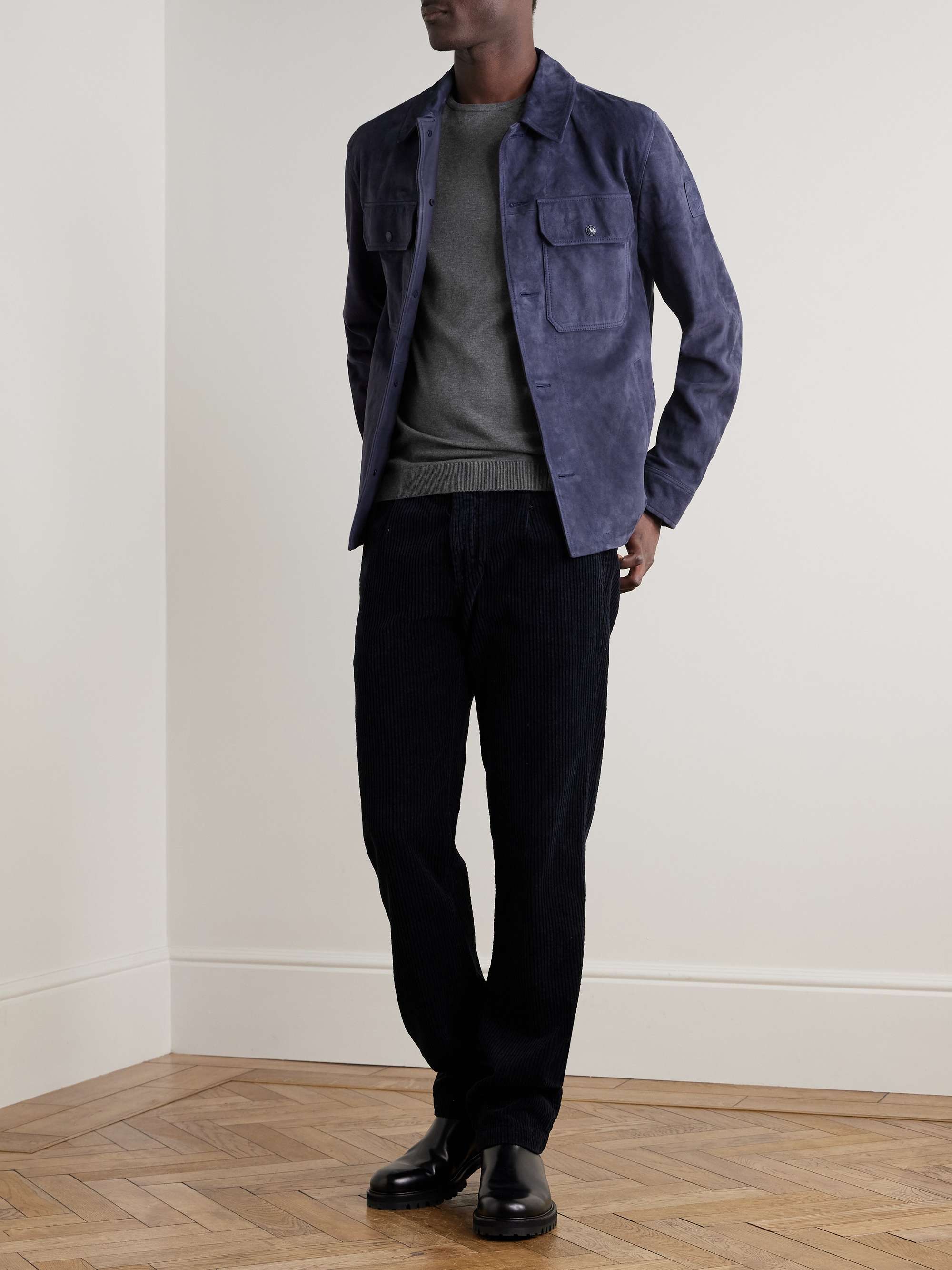 JOHN SMEDLEY Belden Slim-Fit Sea Island Cotton T-Shirt