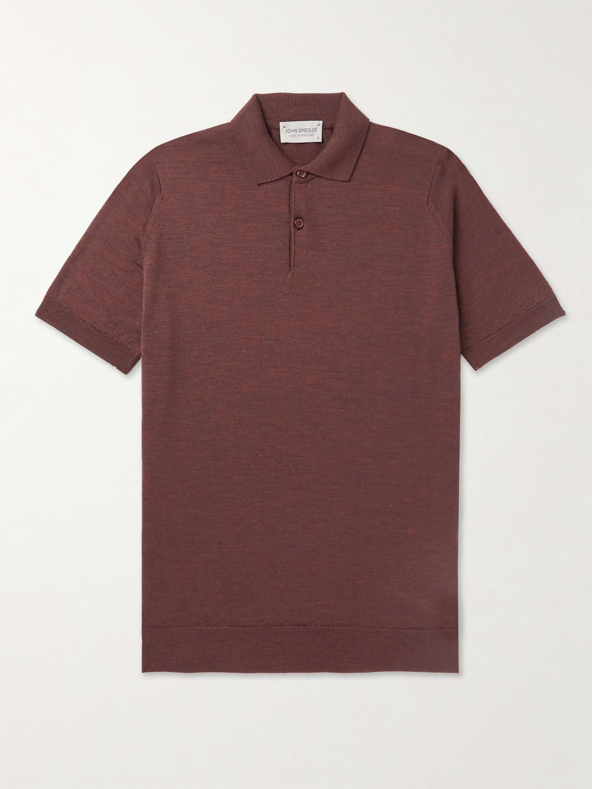 JOHN SMEDLEY Payton Slim-Fit Merino Wool Polo Shirt for Men | MR