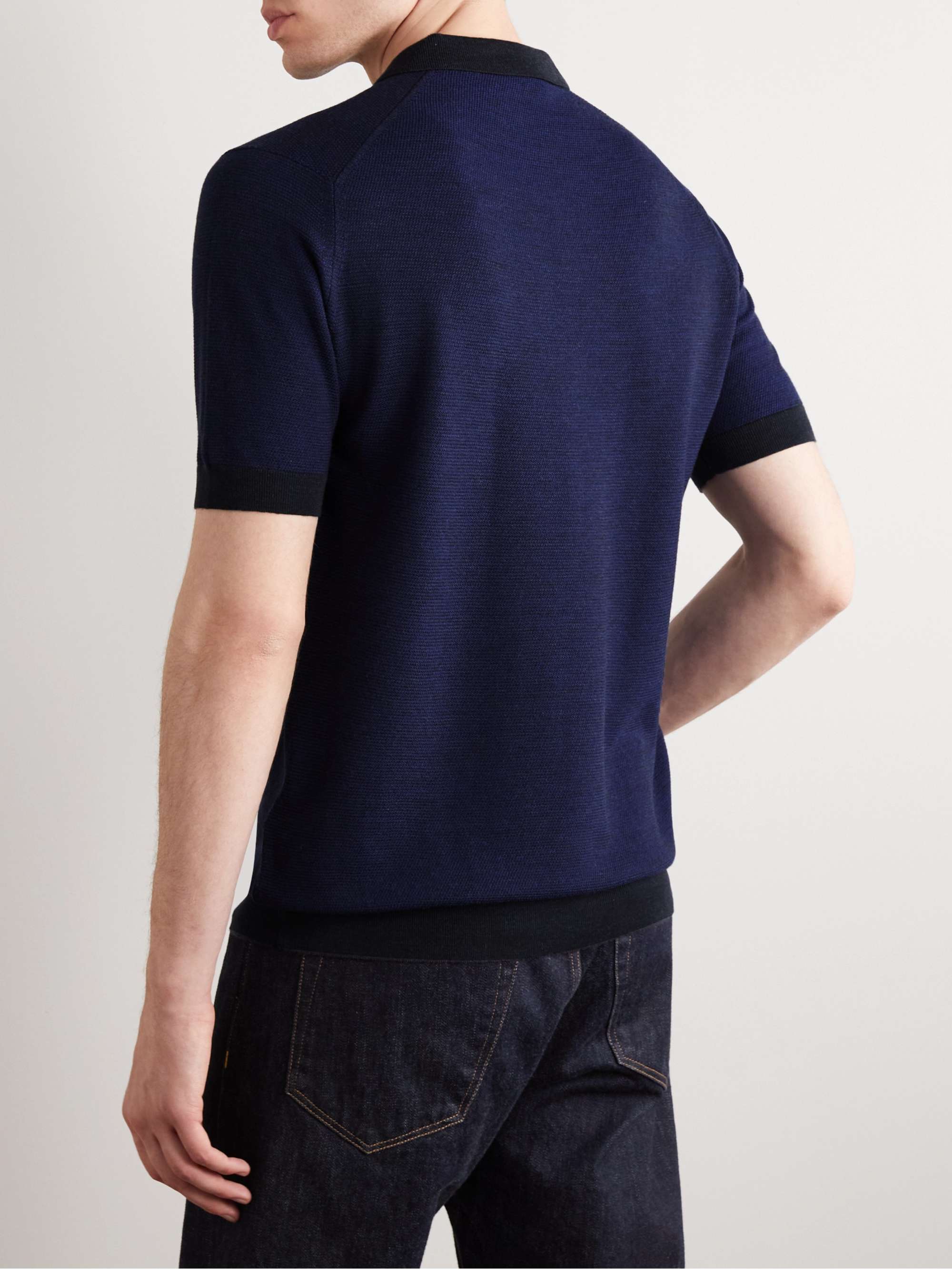 JOHN SMEDLEY Slim-Fit Wool Polo Shirt for Men | MR PORTER