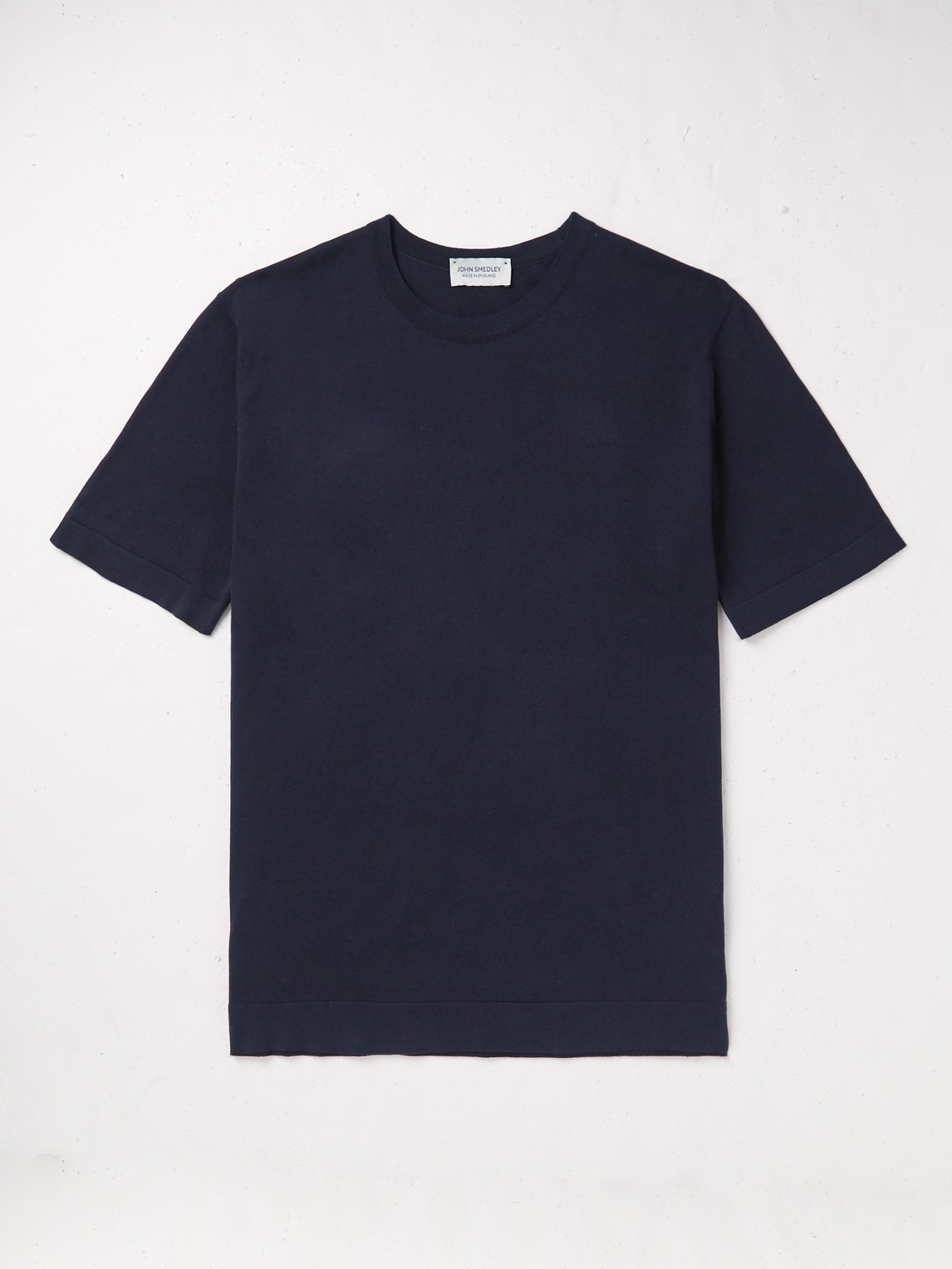 Shop John Smedley Lorca Slim-fit Sea Island Cotton T-shirt In Blue
