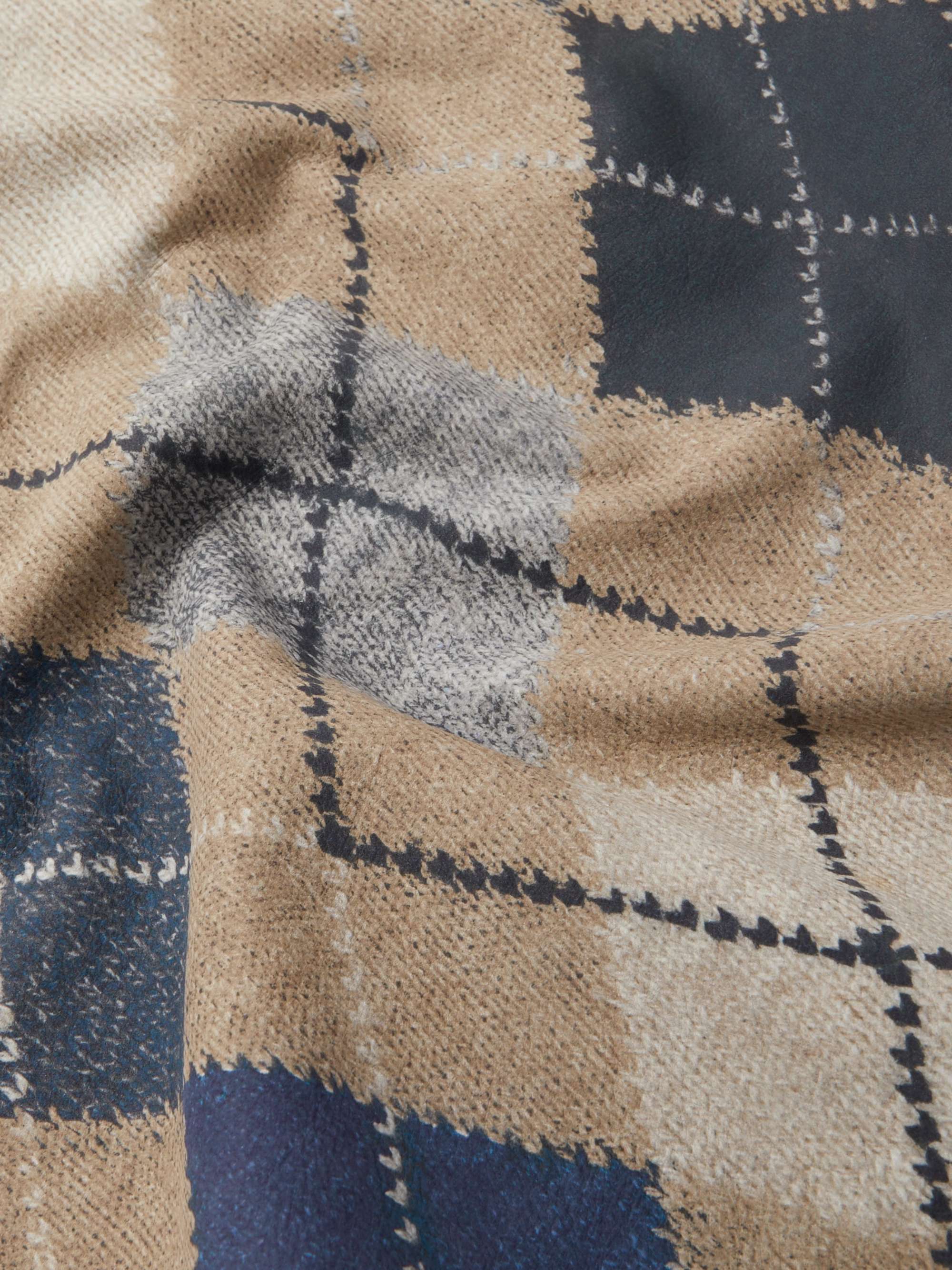 BOTTEGA VENETA Argyle-Print Leather Sweater