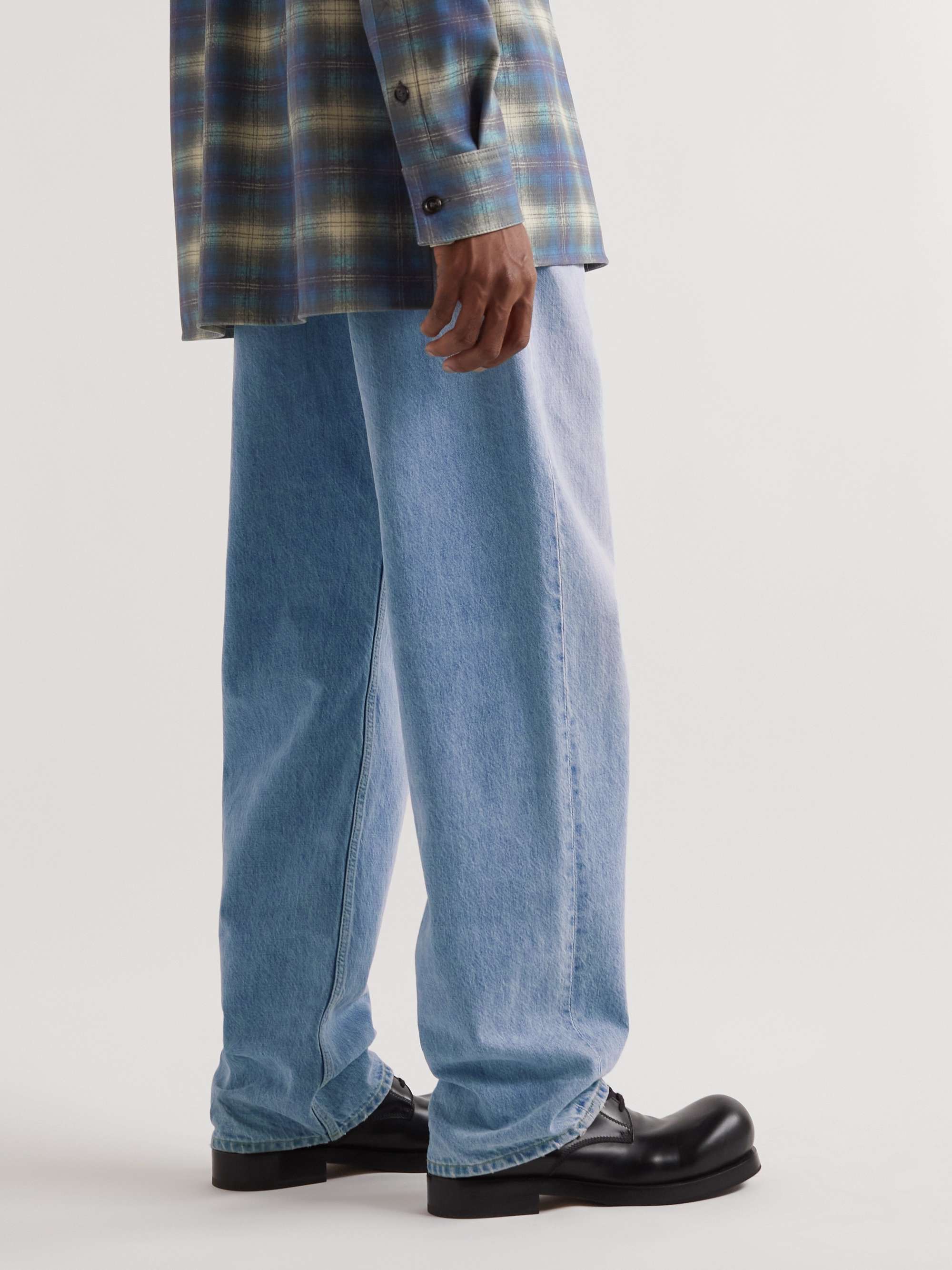 BOTTEGA VENETA Wide-Leg Bleached Jeans