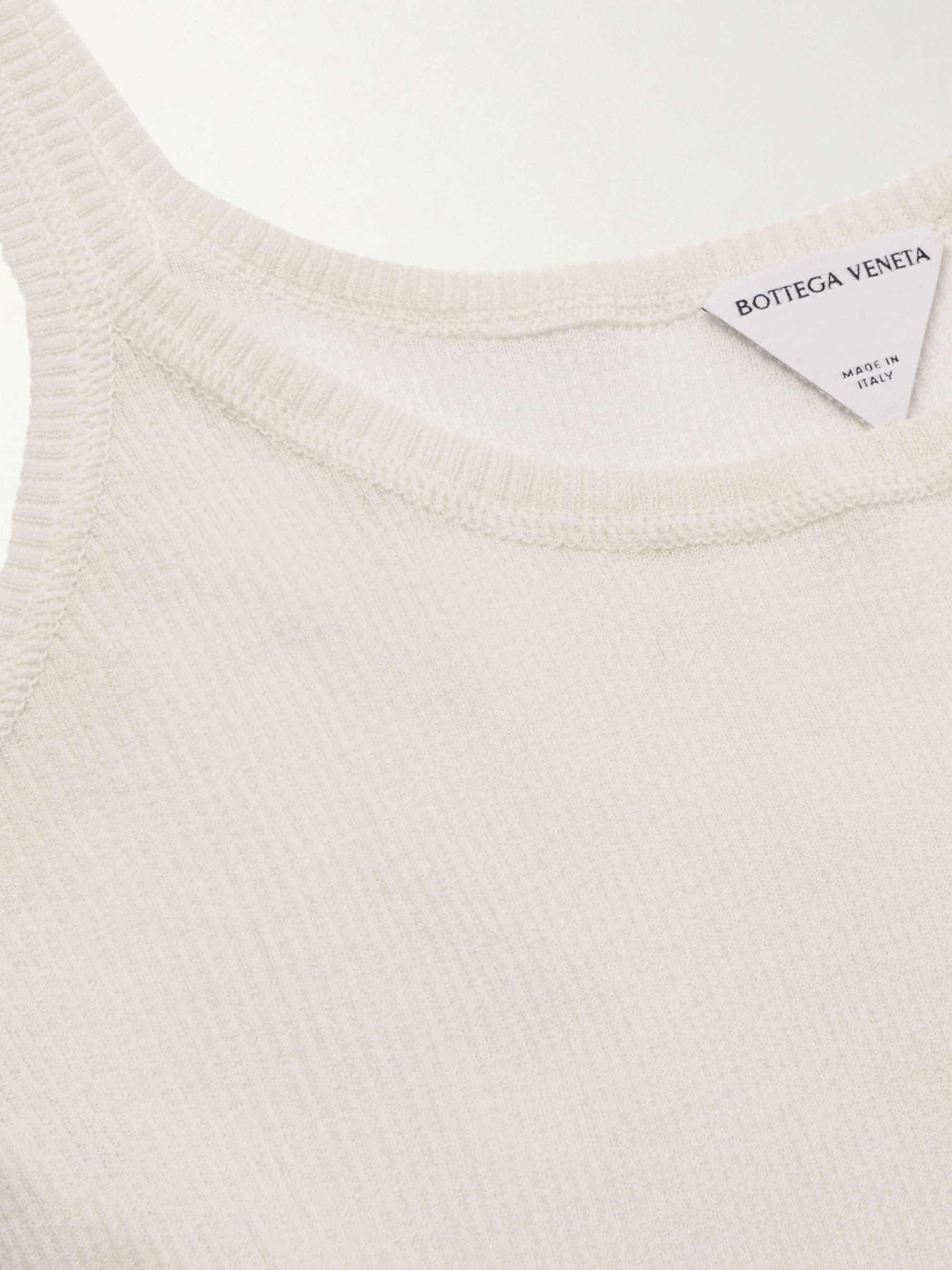 BOTTEGA VENETA Slim-Fit Ribbed Cotton-Jersey Tank Top