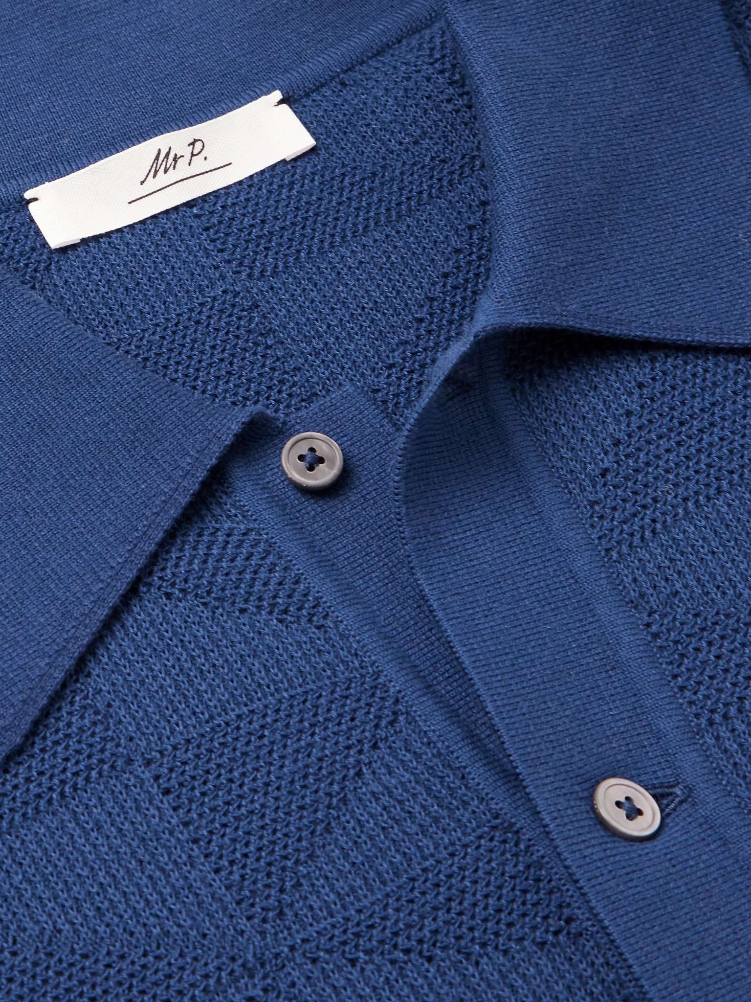 MR P. Jacquard-Knit Cotton Polo Shirt for Men | MR PORTER