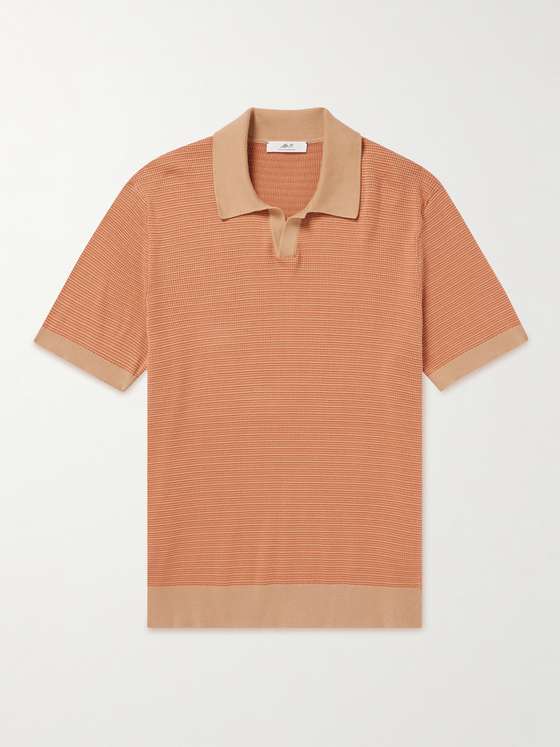 mrporter.com | Striped Cotton Polo Shirt
