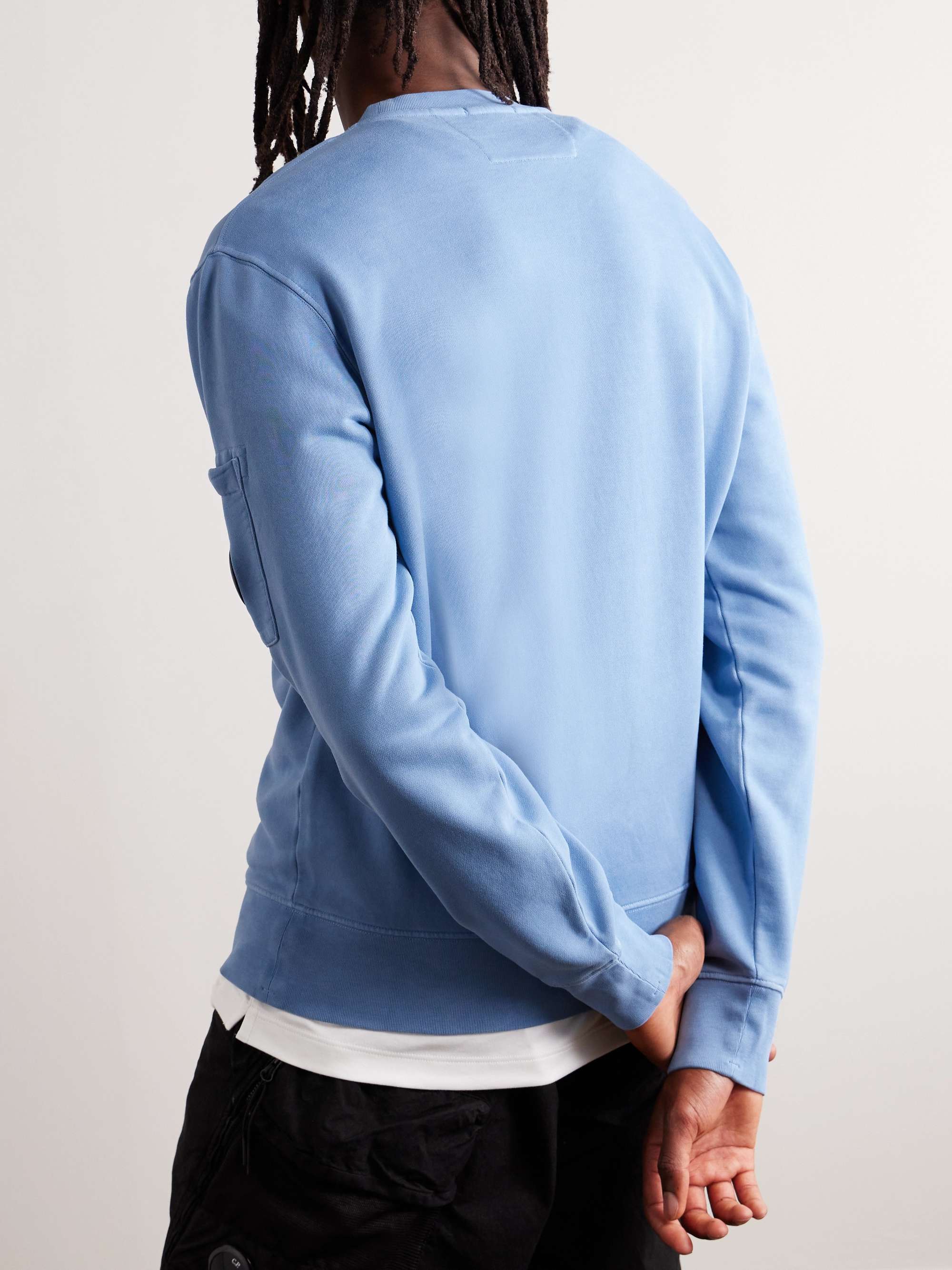 C.P. COMPANY Logo-Appliquéd Brushed Cotton-Jersey Sweatshirt for Men ...