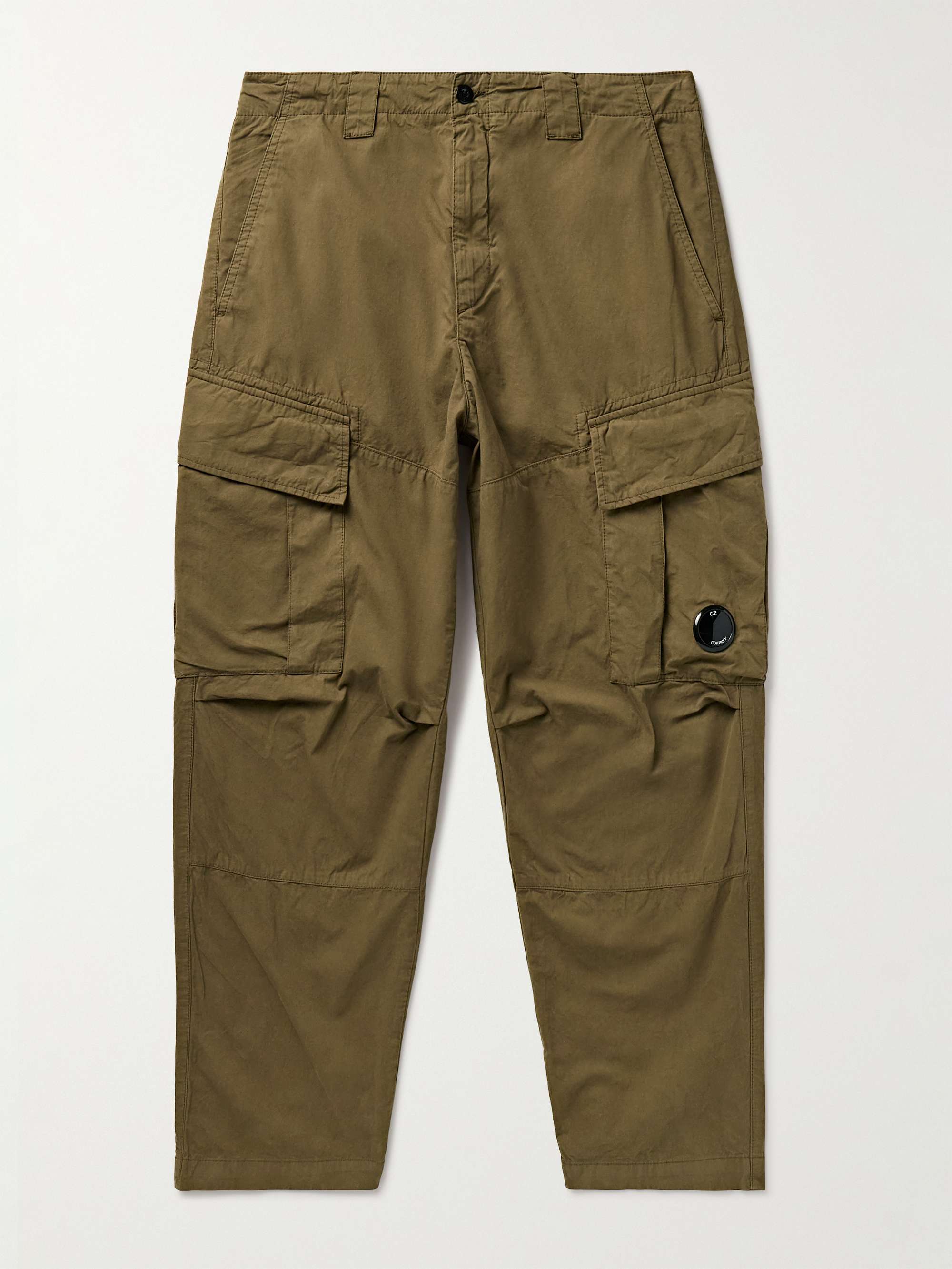 C.P. COMPANY Tapered LogoAppliquéd Micro Reps Cargo Trousers for Men