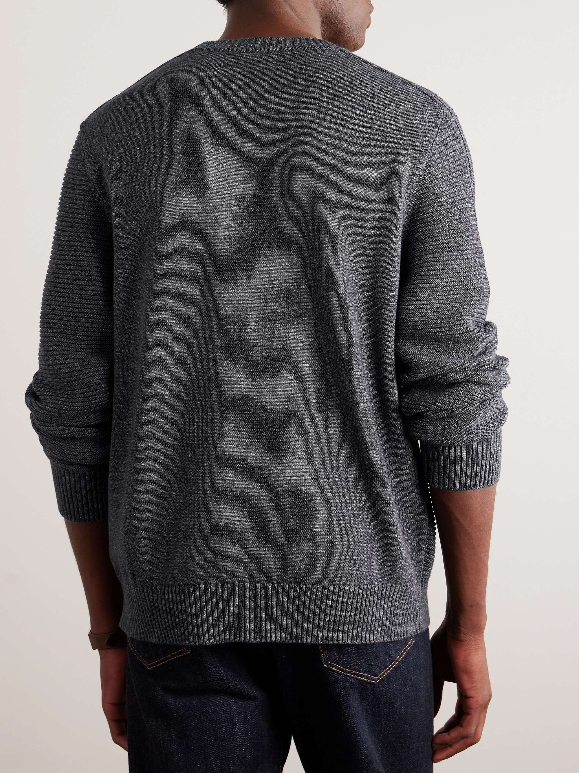 MR P. Ribbed Cotton Sweater