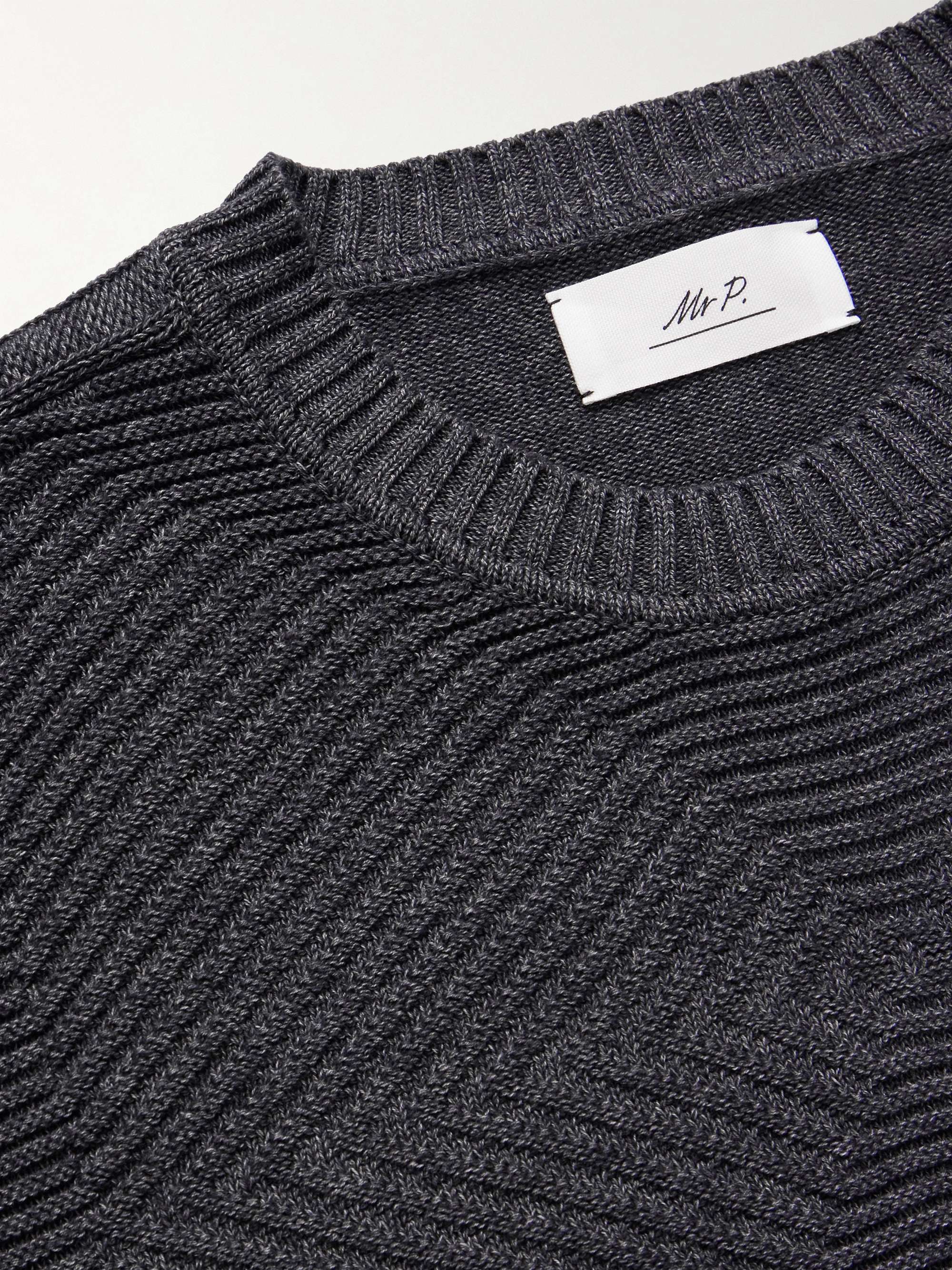 MR P. Ribbed Cotton Sweater