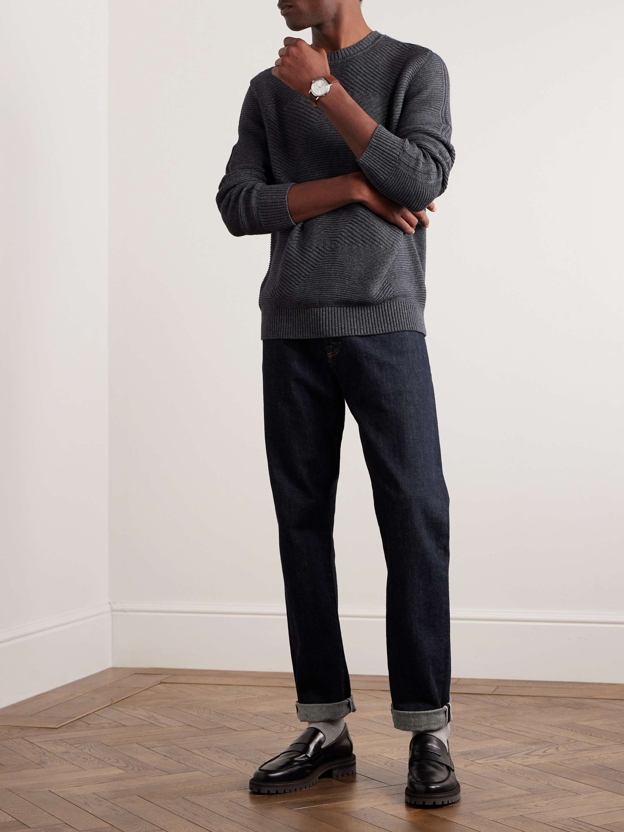 MR P. Ribbed Cotton Sweater