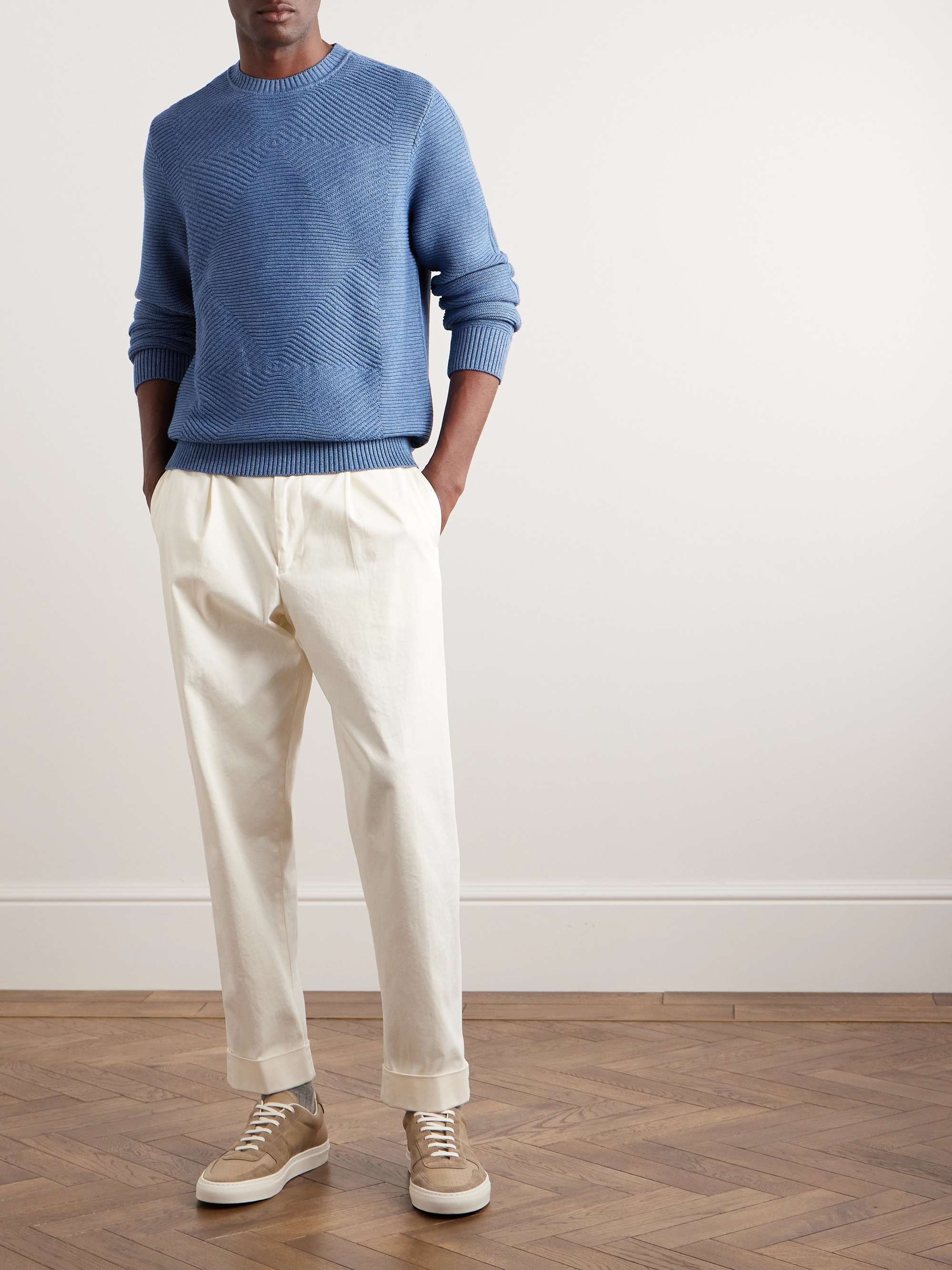 MR P. Ribbed Cotton Sweater